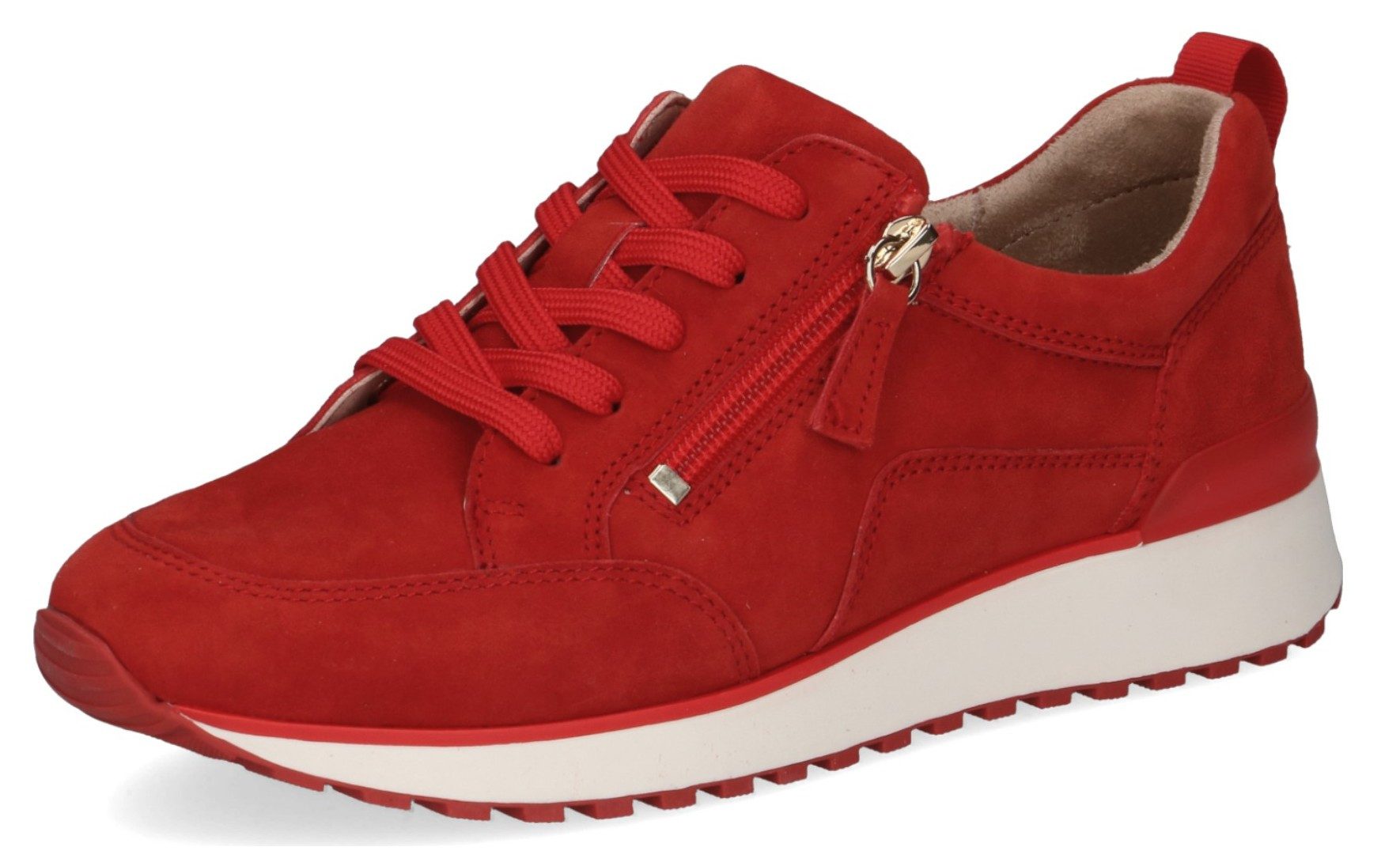 Caprice 9-23702-42 524 Red Suede Sneaker