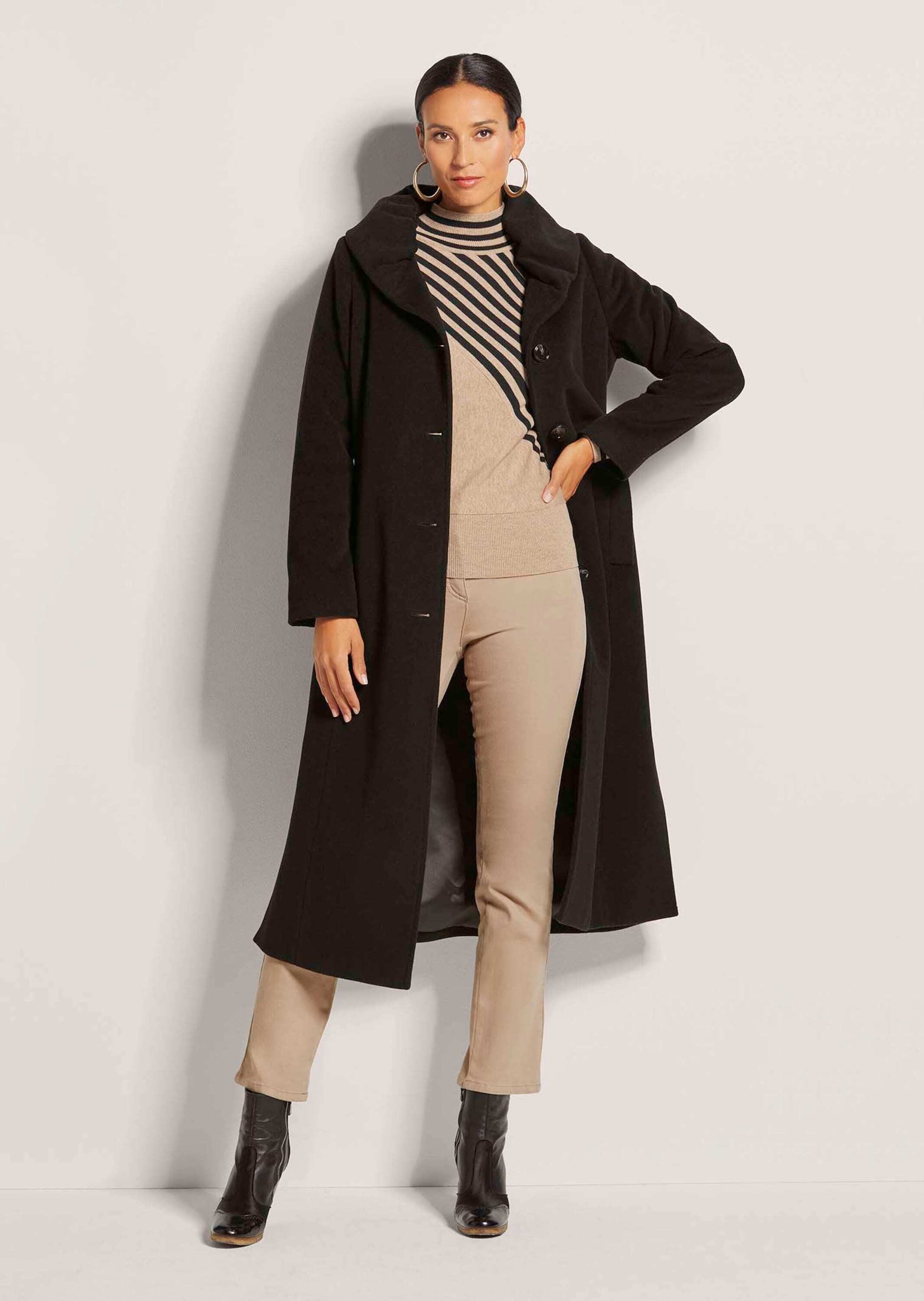 MADELEINE Kurzmantel Eleganter Wintermantel mit Umschlagkragen Zeitloser Wo günstig online kaufen