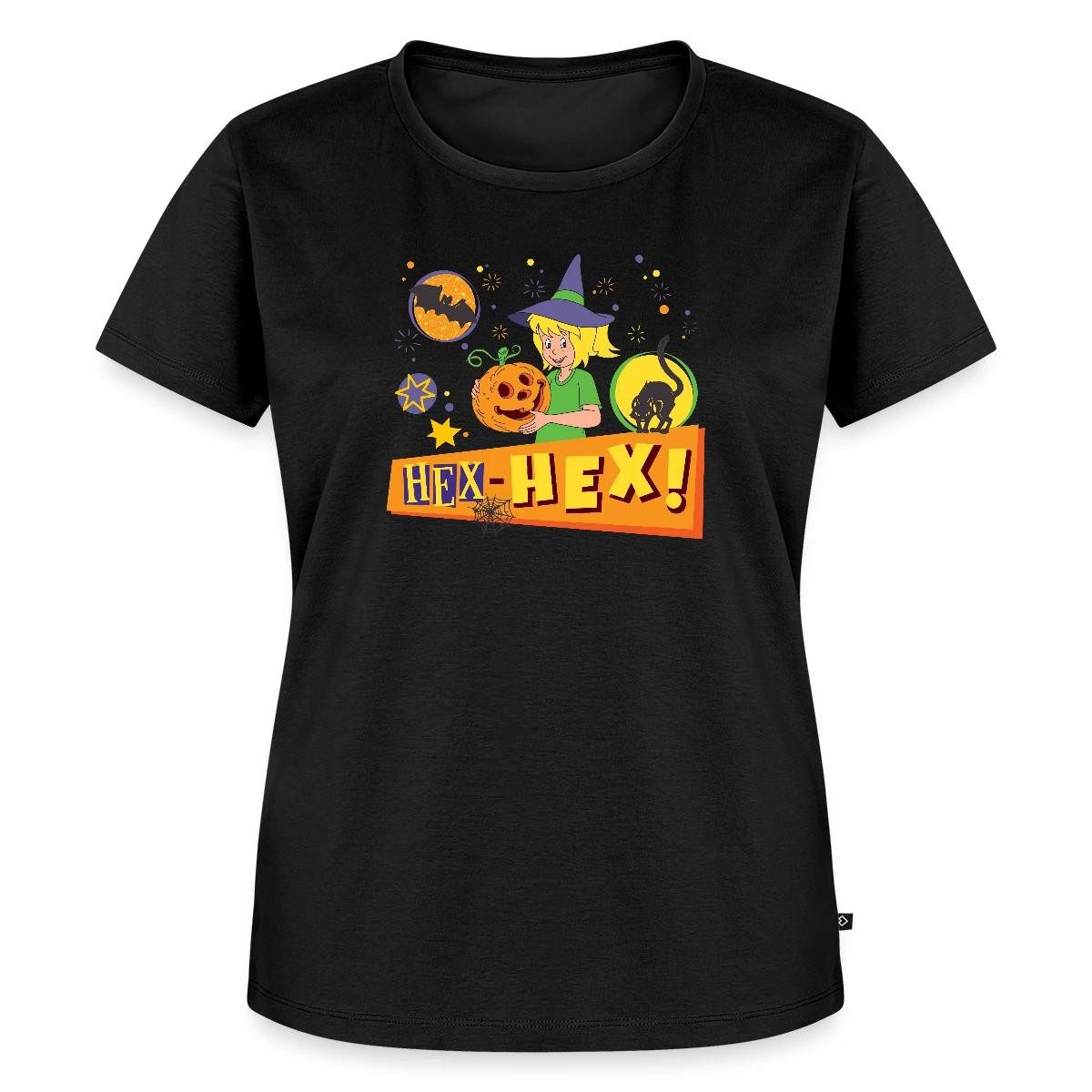 Spreadshirt T-Shirt Bibi Blocksberg Halloween Hex-Hex! Mit Bibi Frauen Premium T-Shirt (1-tlg)