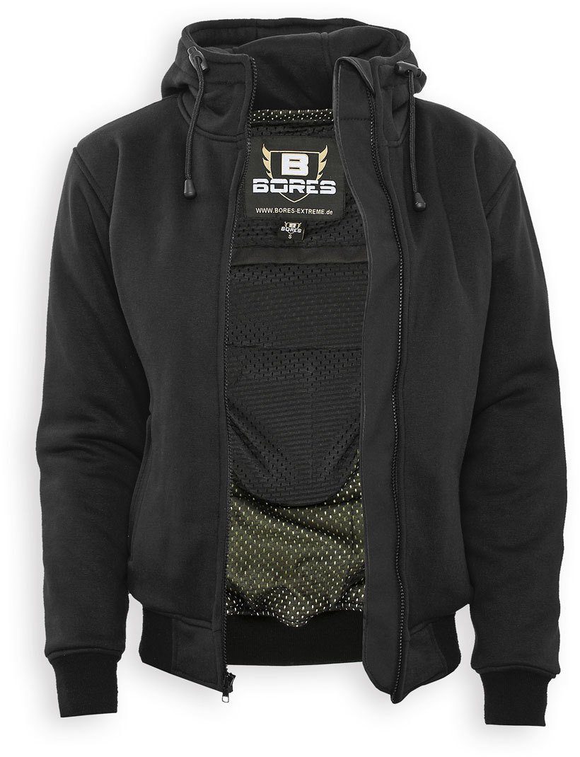 Bores Motorradjacke Safety 5 Ladies Kapuzenpullover Atmungsaktiv wasserabweisend reißfest