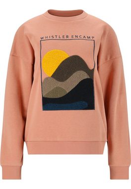 WHISTLER Sweatshirt Natura mit einzigartiger texturierter Grafik
