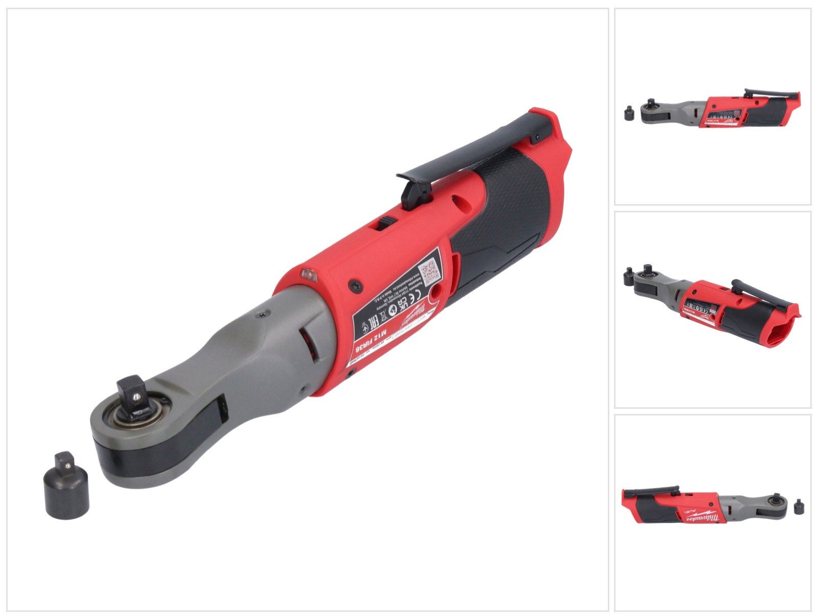 Milwaukee Umschaltknarre M12 FIR38-0 Akku Ratsche 12 V 75 Nm 3/8" 1/4" (4933459797) Solo - o