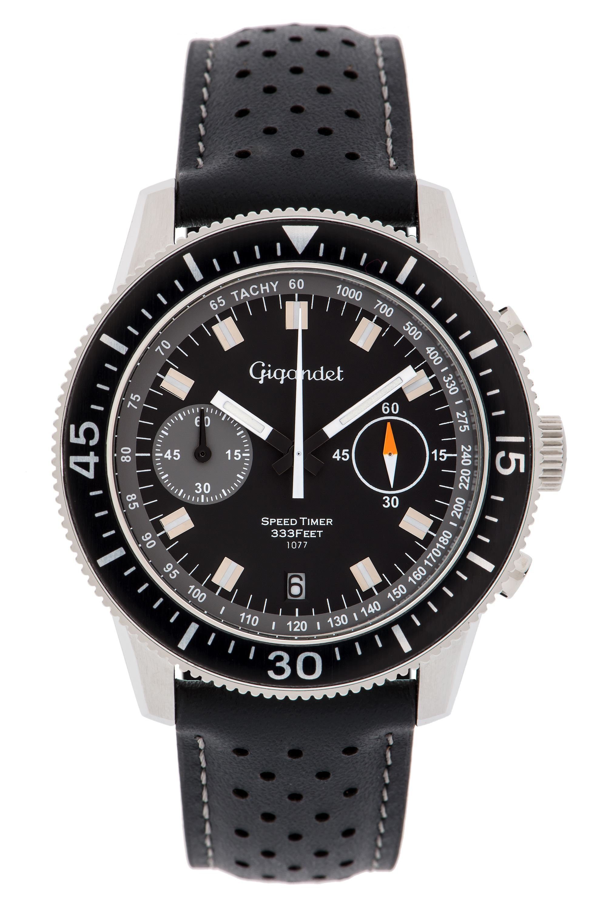 Chronograph Armbanduhr, Herrenuhr, Sportuhr, 44mm, SPEED TIMER G7-009