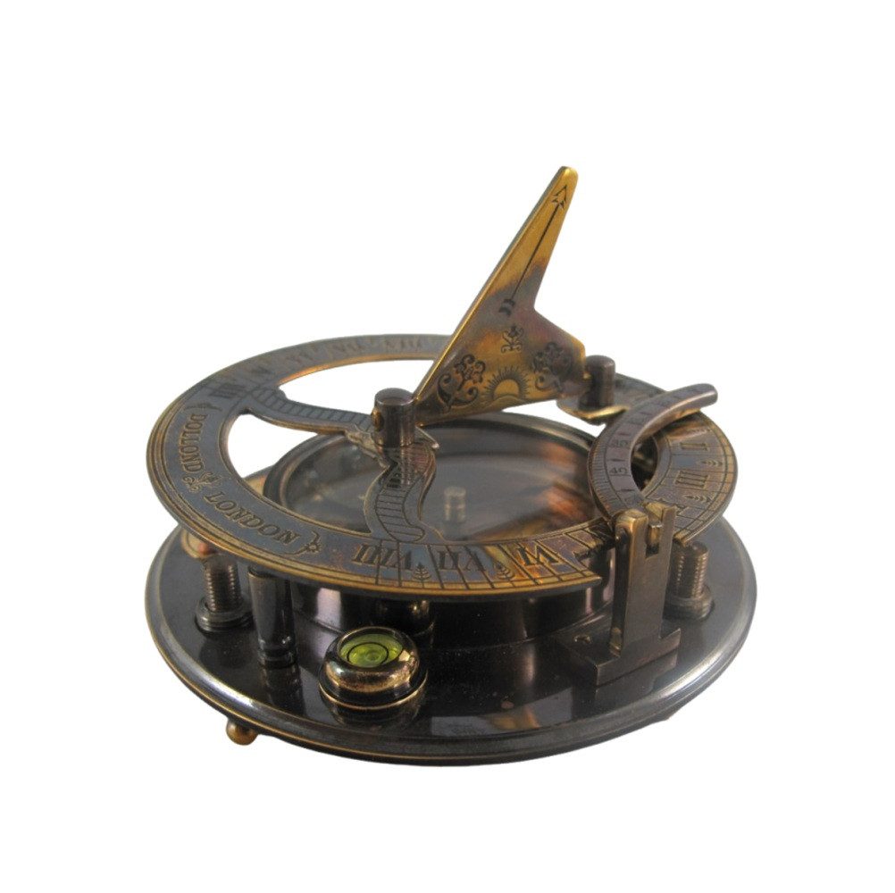 Dekoobjekt Sundial Kompass maritimer Sonnenuhr Tischkompass