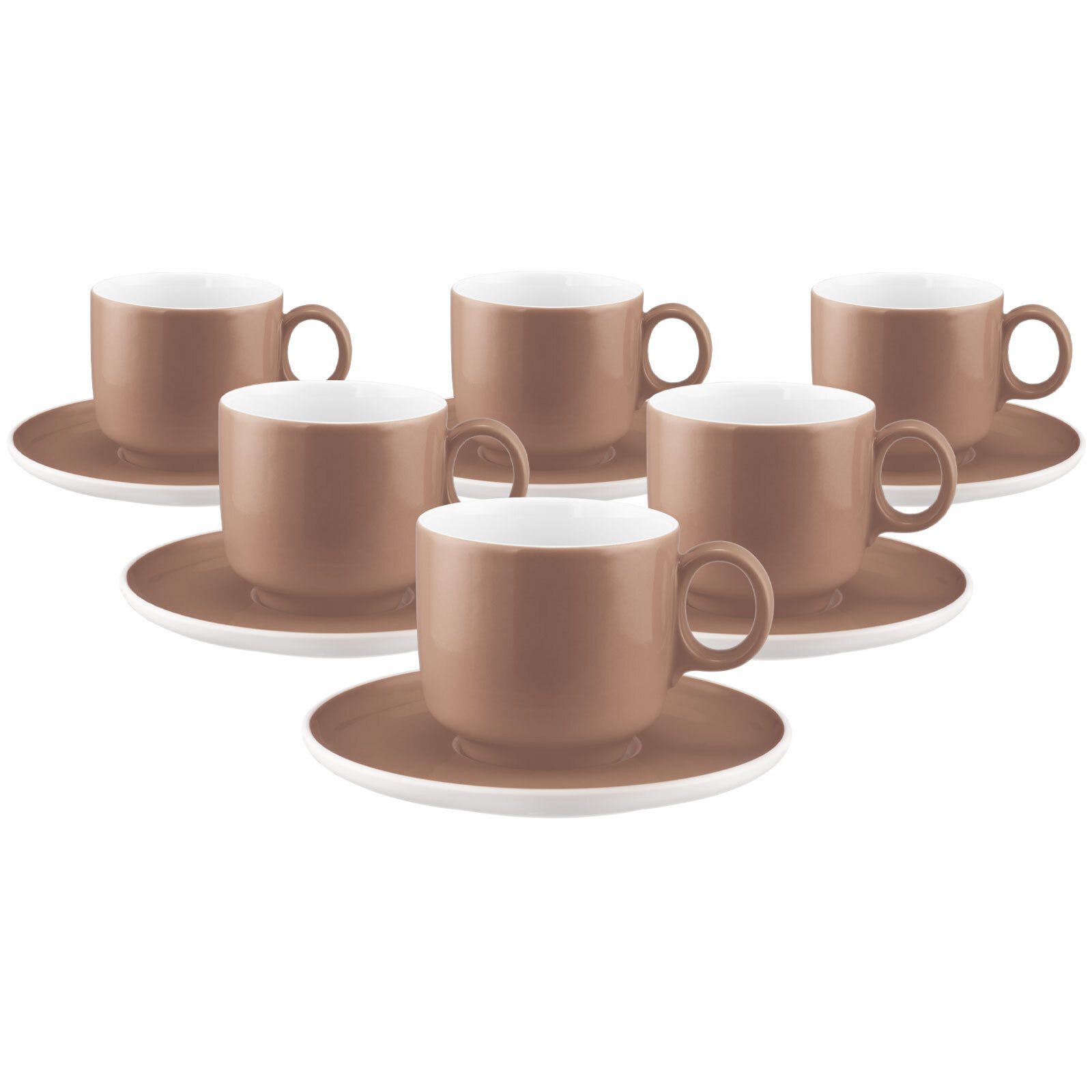 Seltmann Weiden Cappuccinotasse Sento Home Pure Colors, 6-tlg., Porzellan