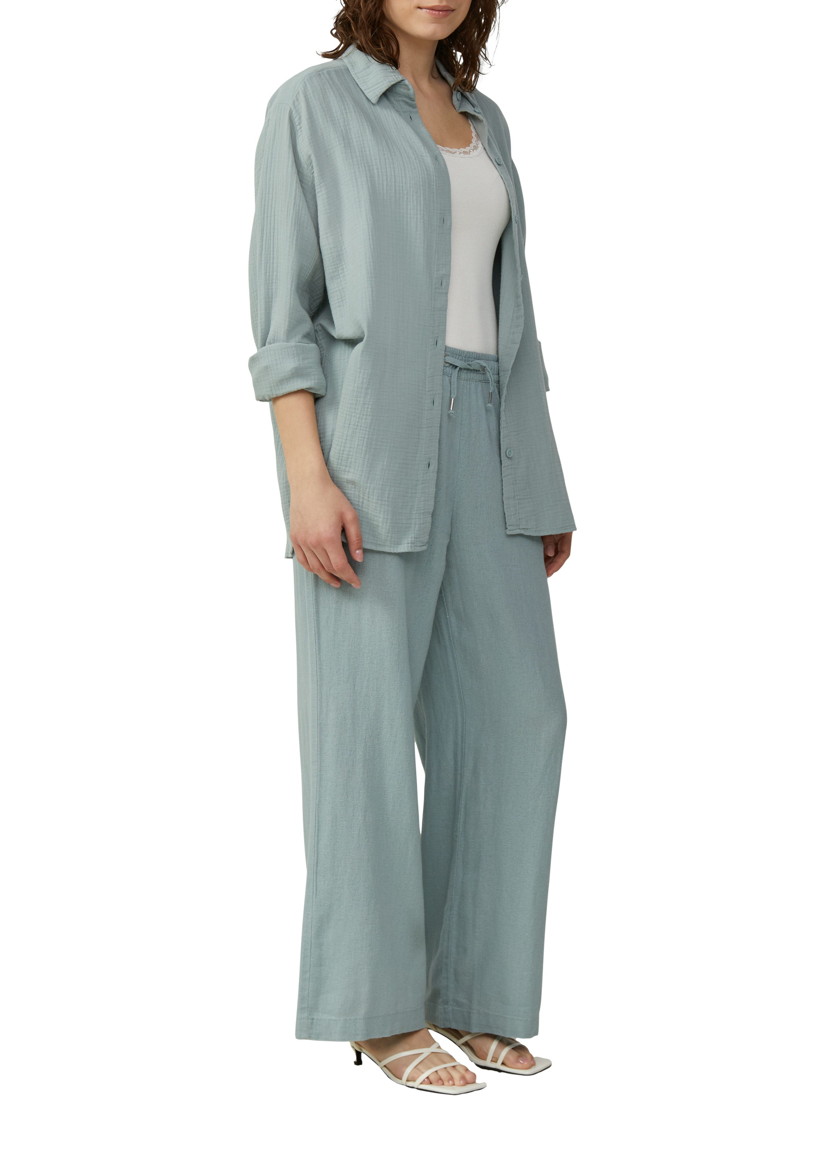 QS Leinenhose Sommerhose mit Gummizug günstig online kaufen