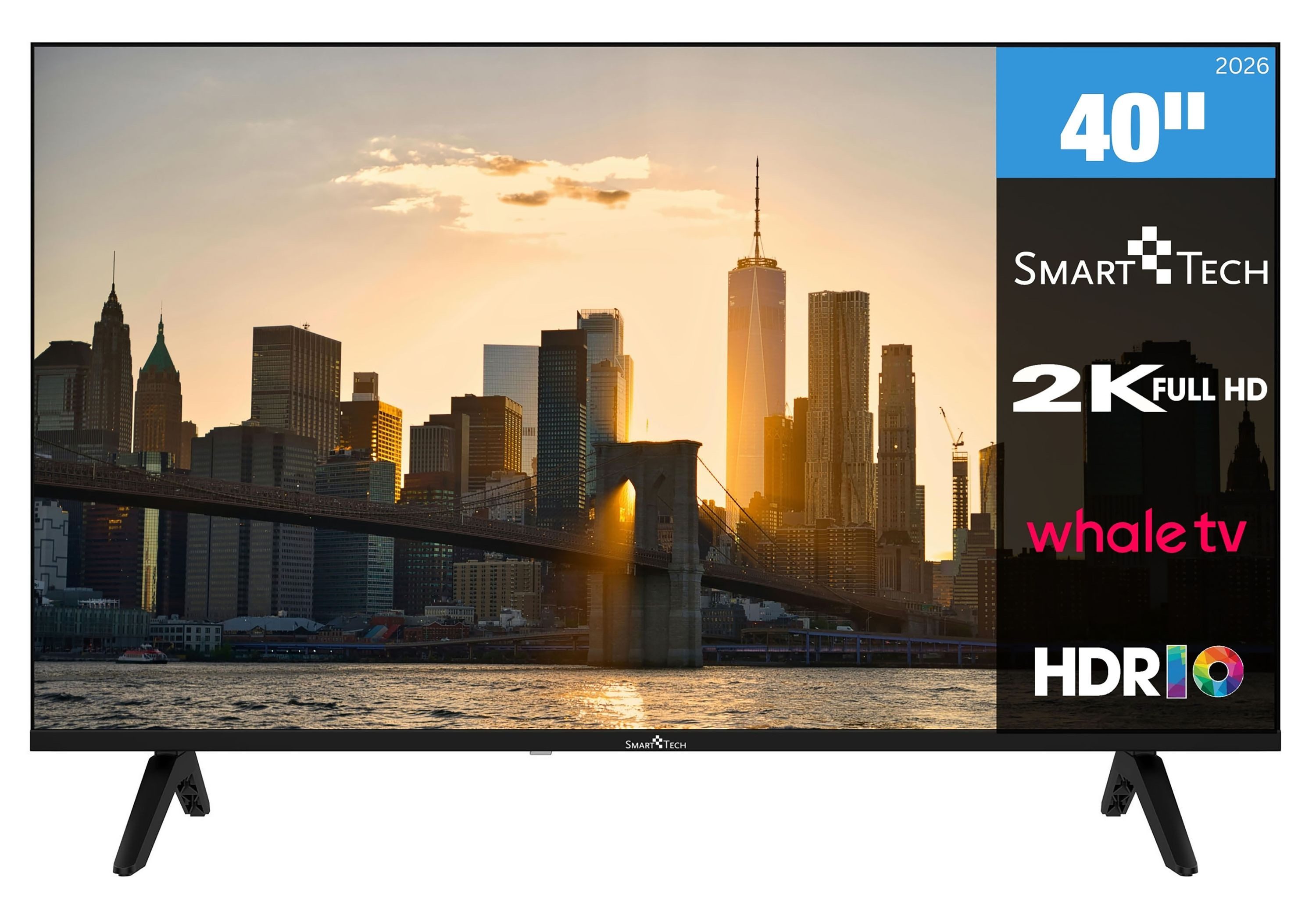 Smart Tech 40FH01K LED-Fernseher (101 cm/40 Zoll, Full HD, Whale TV, Whale Smart TV, HDR, Bluetooth, Triple-Tuner)