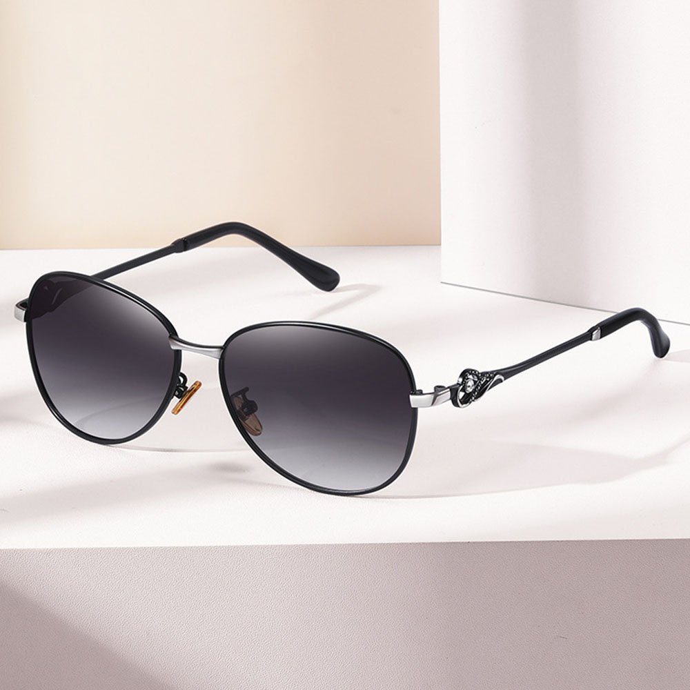 Sonnenbrille UV Sonnenbrille Vintage Sunglasses mit Schutz Frauen Mode Damen Haiaveng Klassisch Sonnenbrillen, Groß Brille Polarisierte