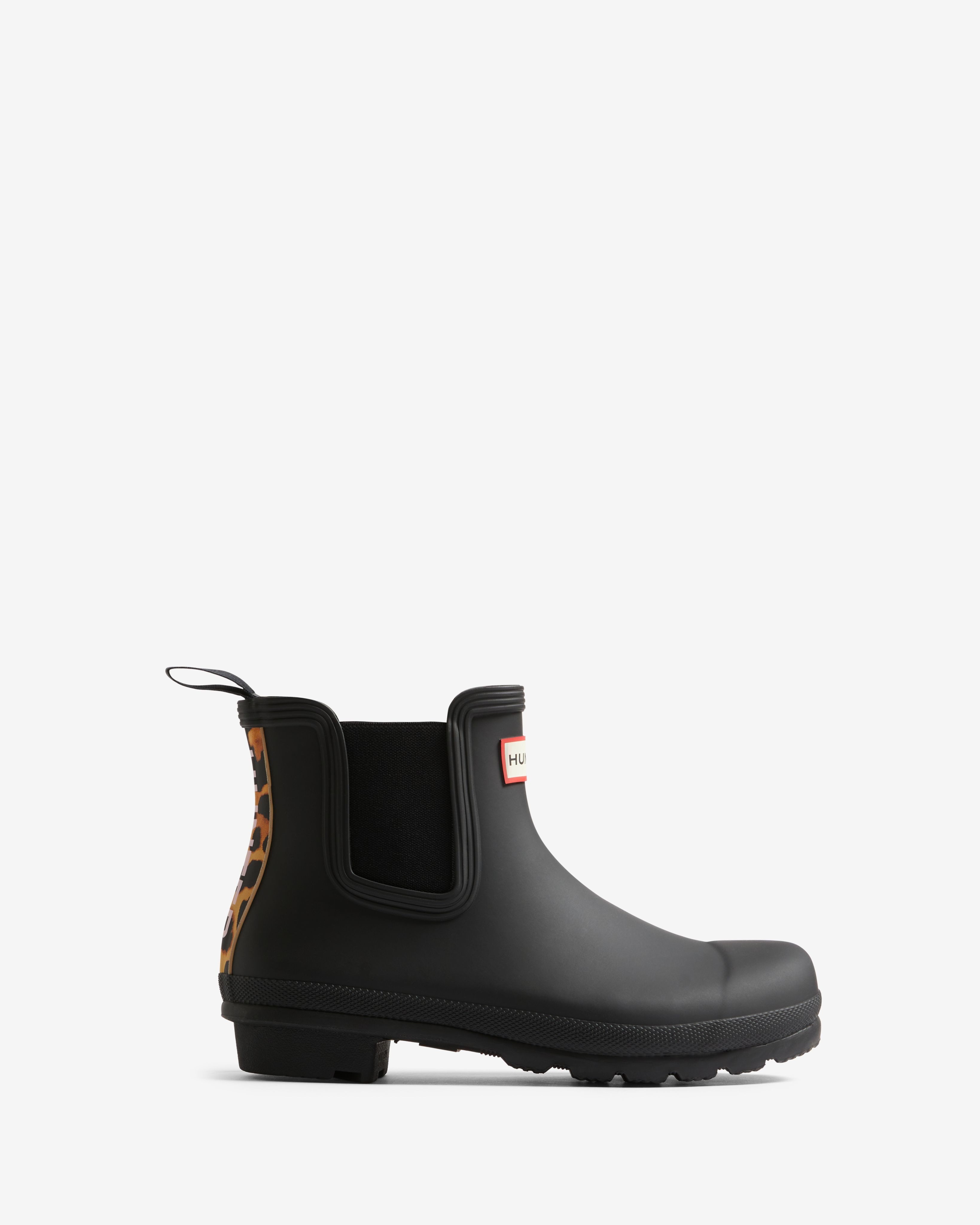 Hunter WOMENS ORIGINAL CHELSEA LEOPARD BACKSTRA Gummistiefel wasserdicht günstig online kaufen