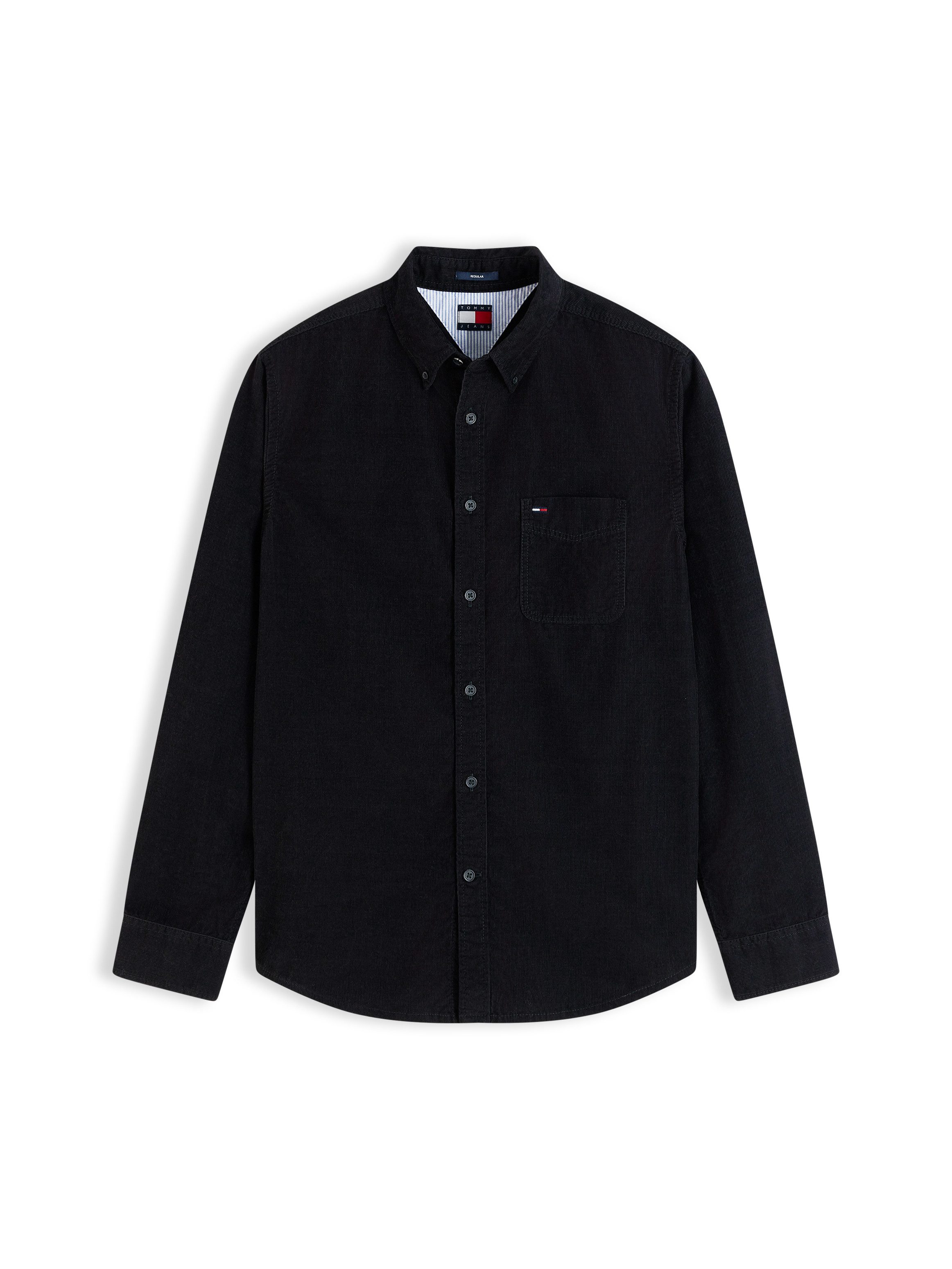 Tommy Jeans Langarmhemd REGULAR BABY CORDUROY SHIRT Regular fit mit Brusttasche – Bild 5 von 5