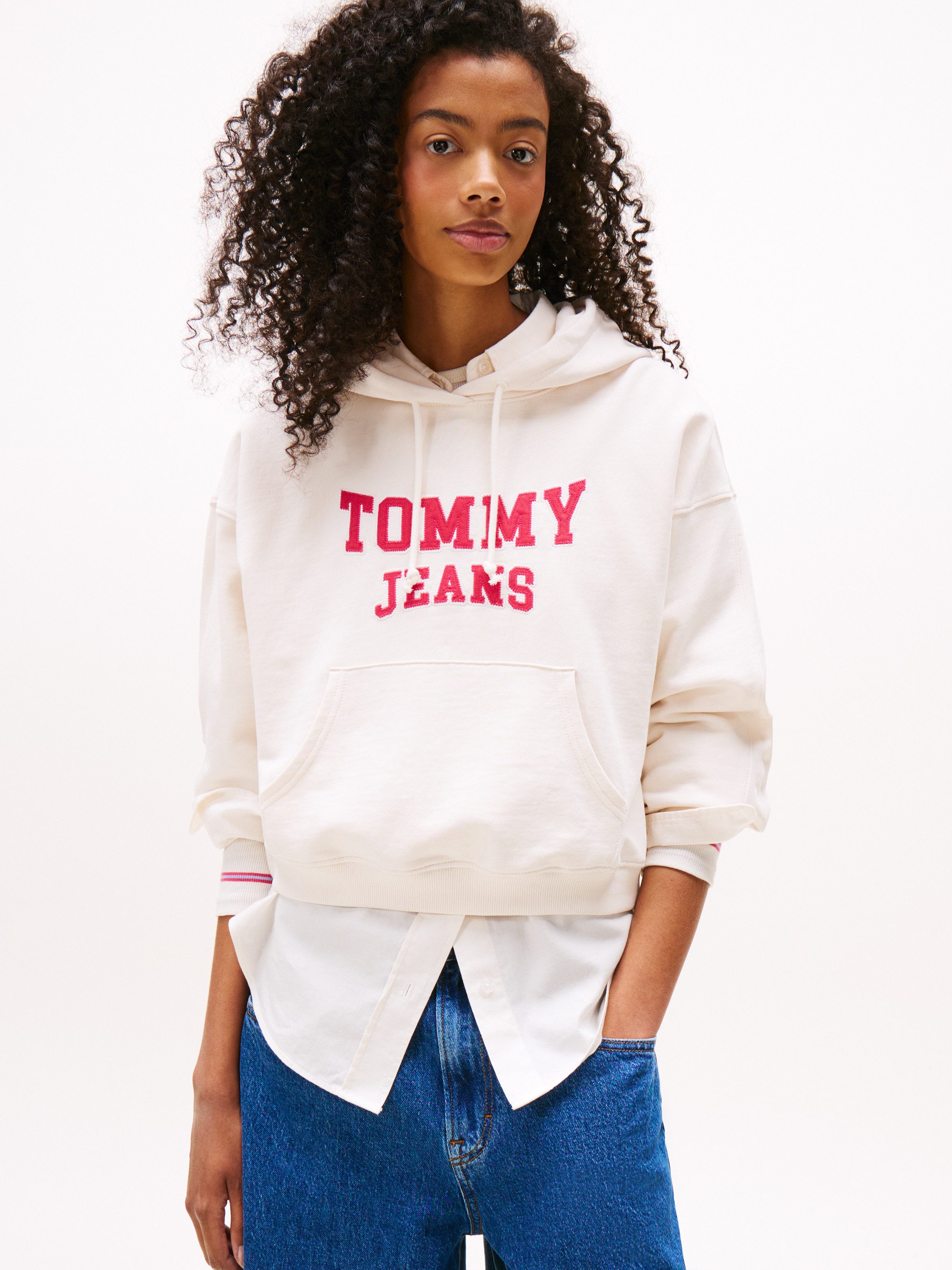 Tommy Jeans Kapuzensweatshirt TJW BXY CRP VARSITY HOODIE günstig online kaufen