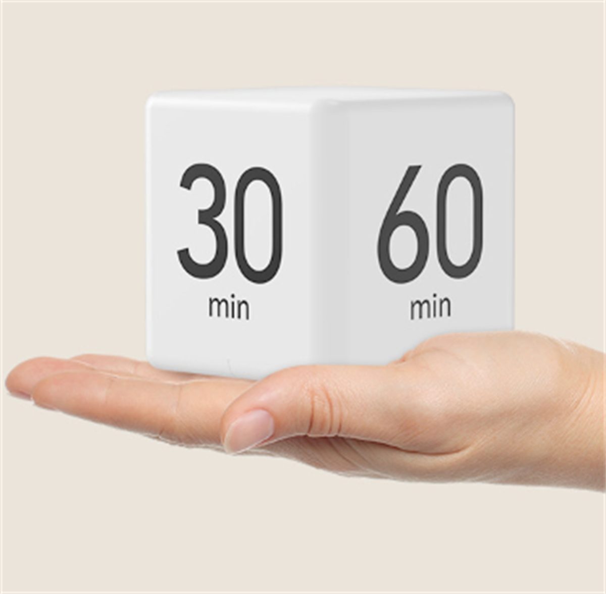 Cube carefully Wecker Countdown-Timer, Küchen-Timing-Erinnerung selected Sport- und Rubik's Weiß