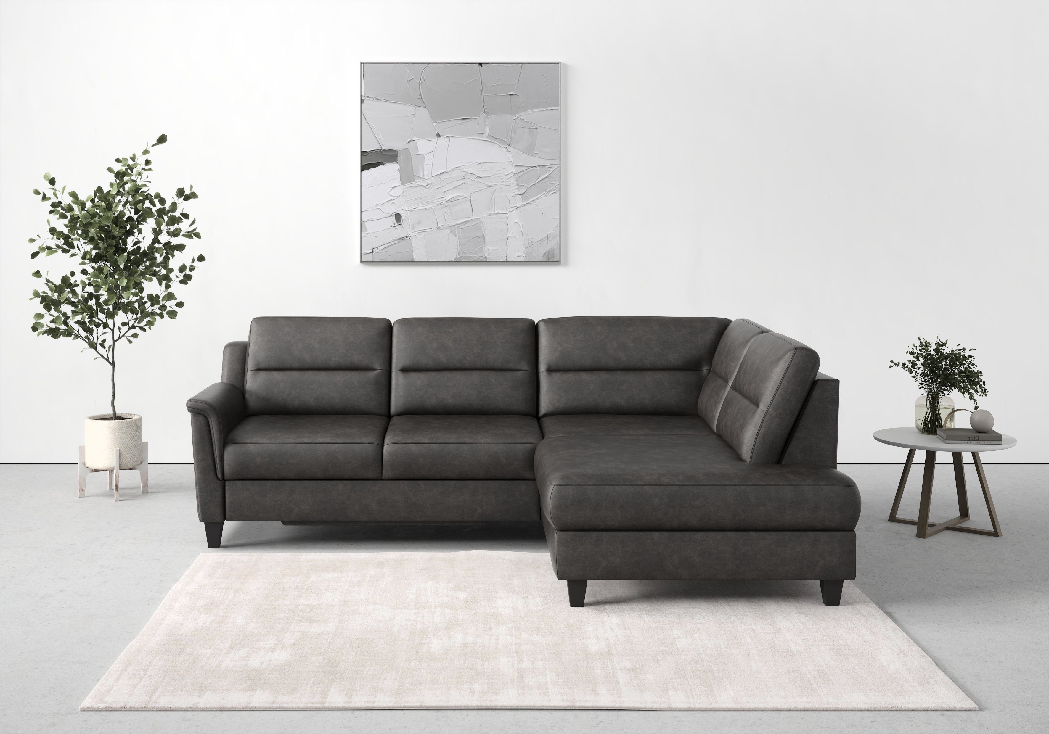 Bettkasten Bettfunktion Ecksofa sit&more Federkern, Farö, und wahlweise mit inklusive