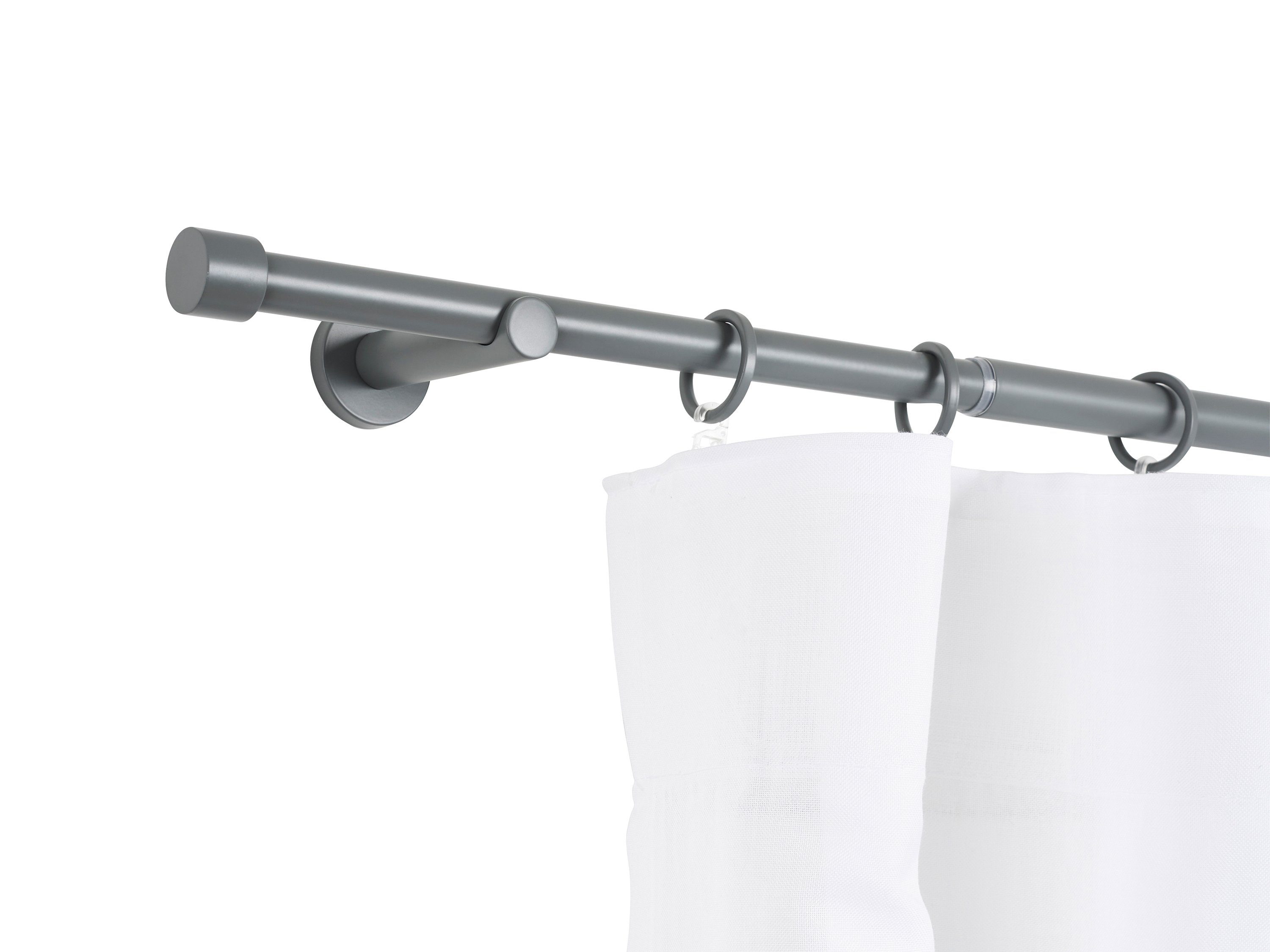 ondeco Gardinenstange Teleskopgarnitur Trendy, Ø 19 mm, 1-läufig, ausziehbar, Bohren, verschraubt