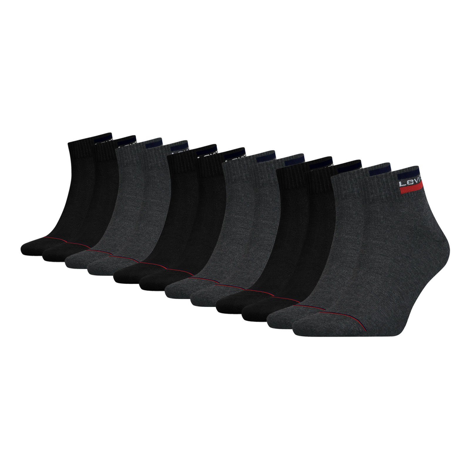 Levi's® Kurzsocken Mid Cut (6-Paar) mit günstig online kaufen