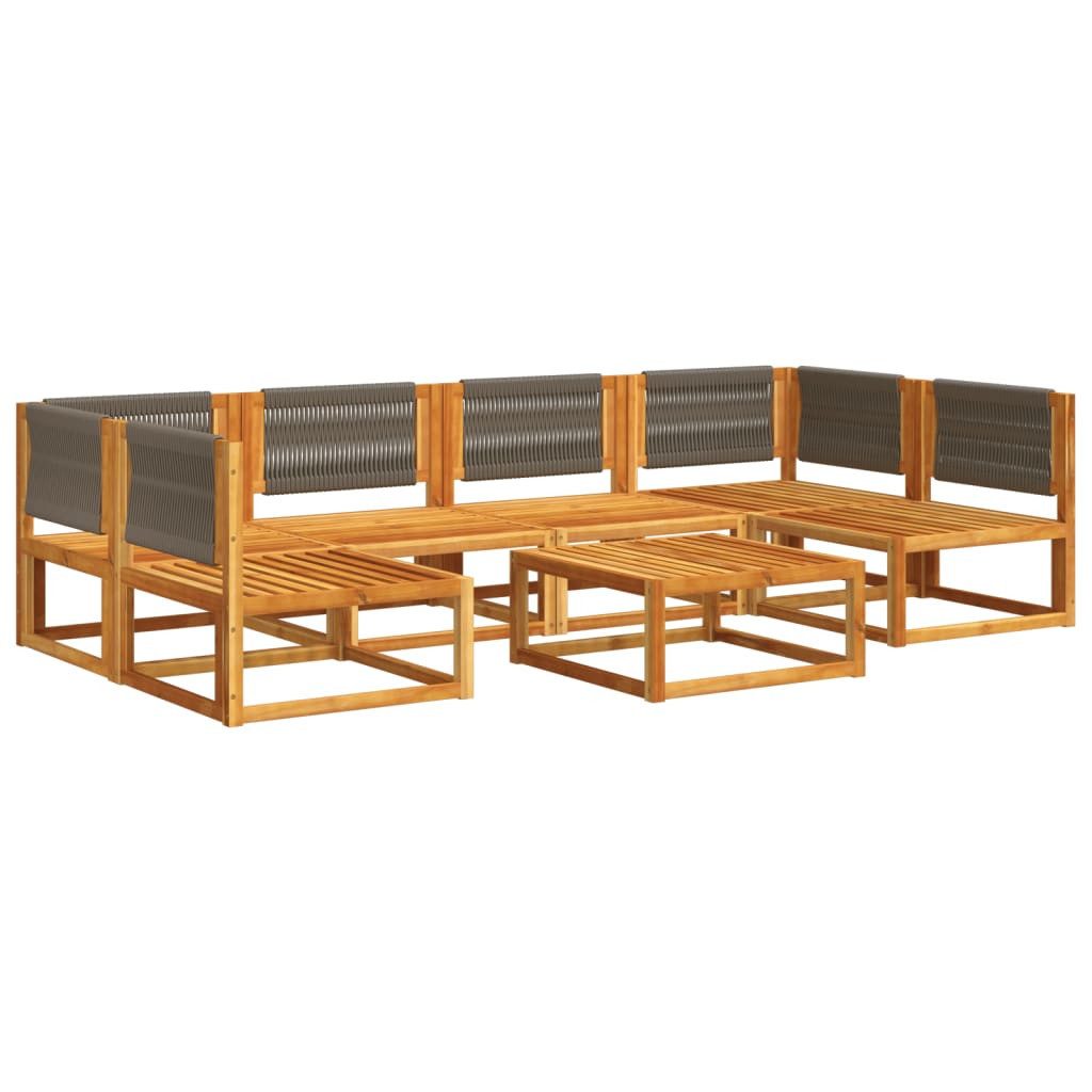 vidaXL Loungesofa 7-tlg. Garten-Sofagarnitur mit Kissen günstig online kaufen