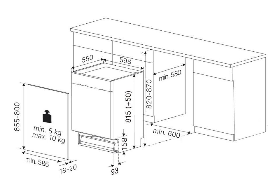 Küppersbusch vollintegrierbarer Geschirrspüler keine Angaben G6564.0v, 9.8 l, 14 Maßgedecke, LED-Display, Spezial Glasreinigungsdüse, Touch