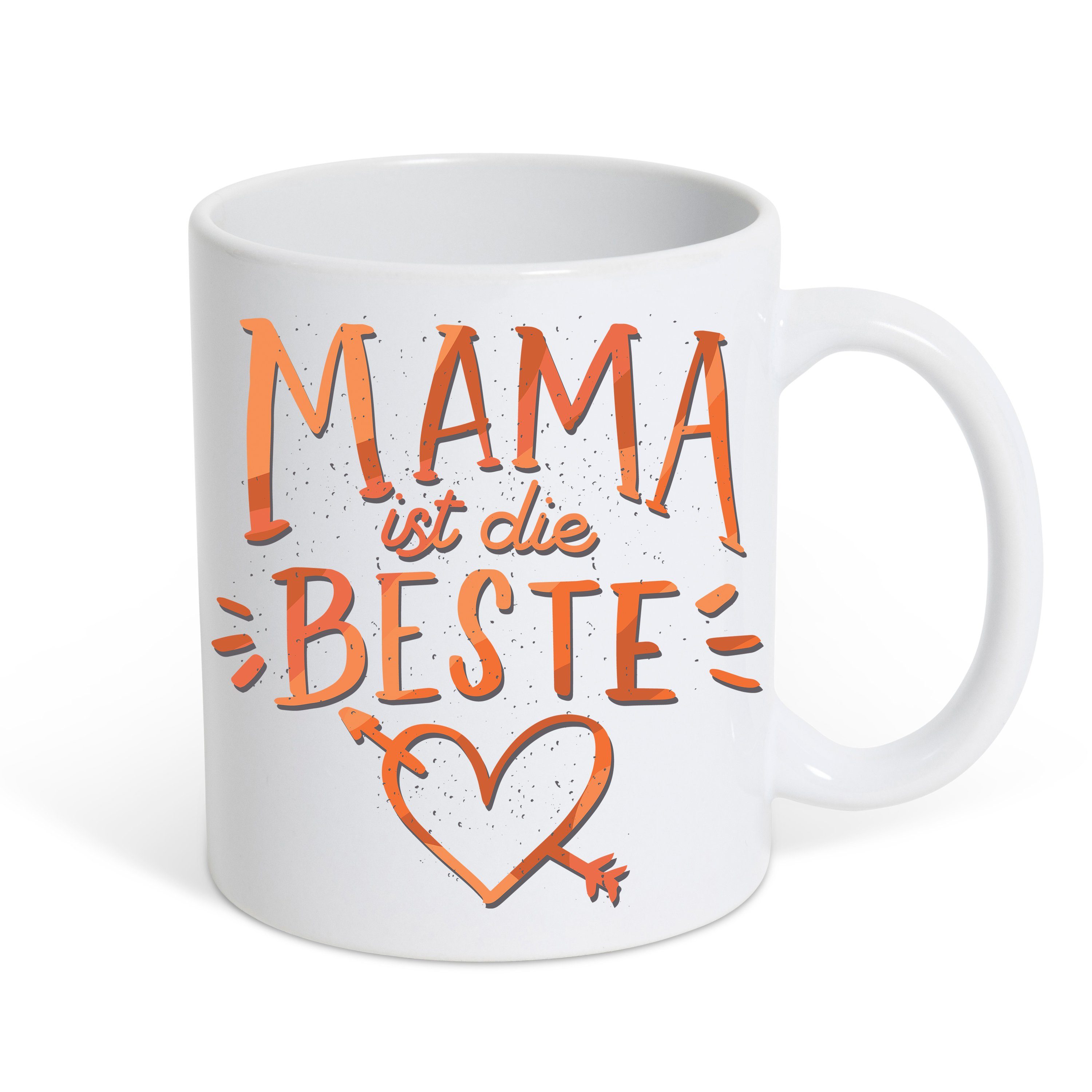 Youth Designz Tasse Mama Ist Die Beste Kaffeetasse Geschenk, Keramik, mit modischem Print Weiß