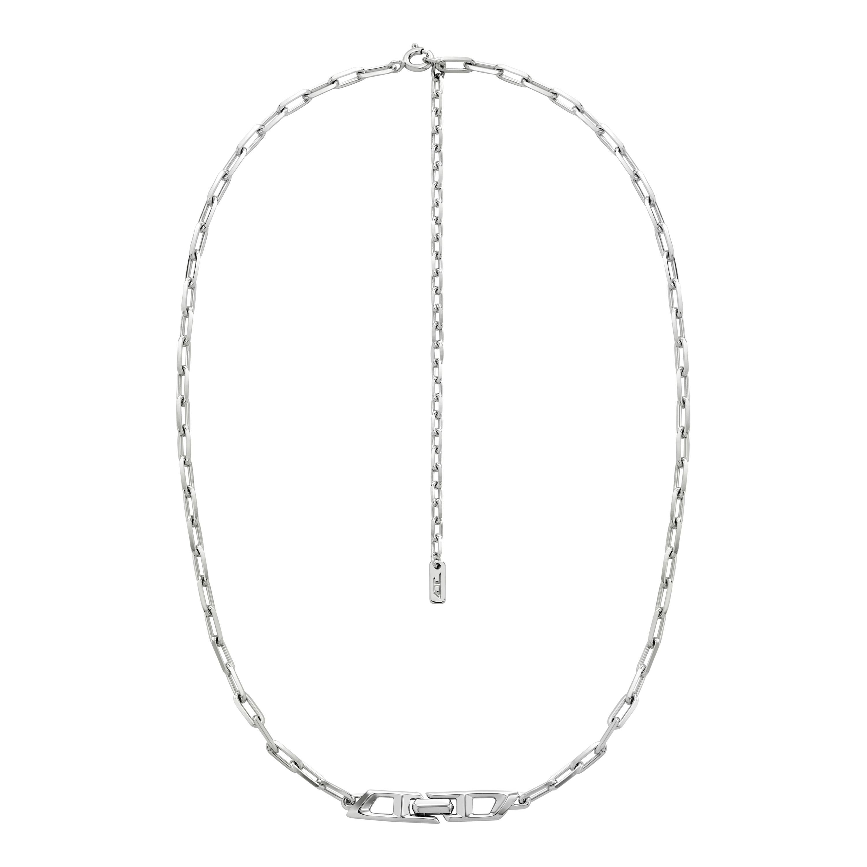 Diesel Kette mit Anhänger Schmuck Geschenk Silber 925 Halsschmuck D LOGO