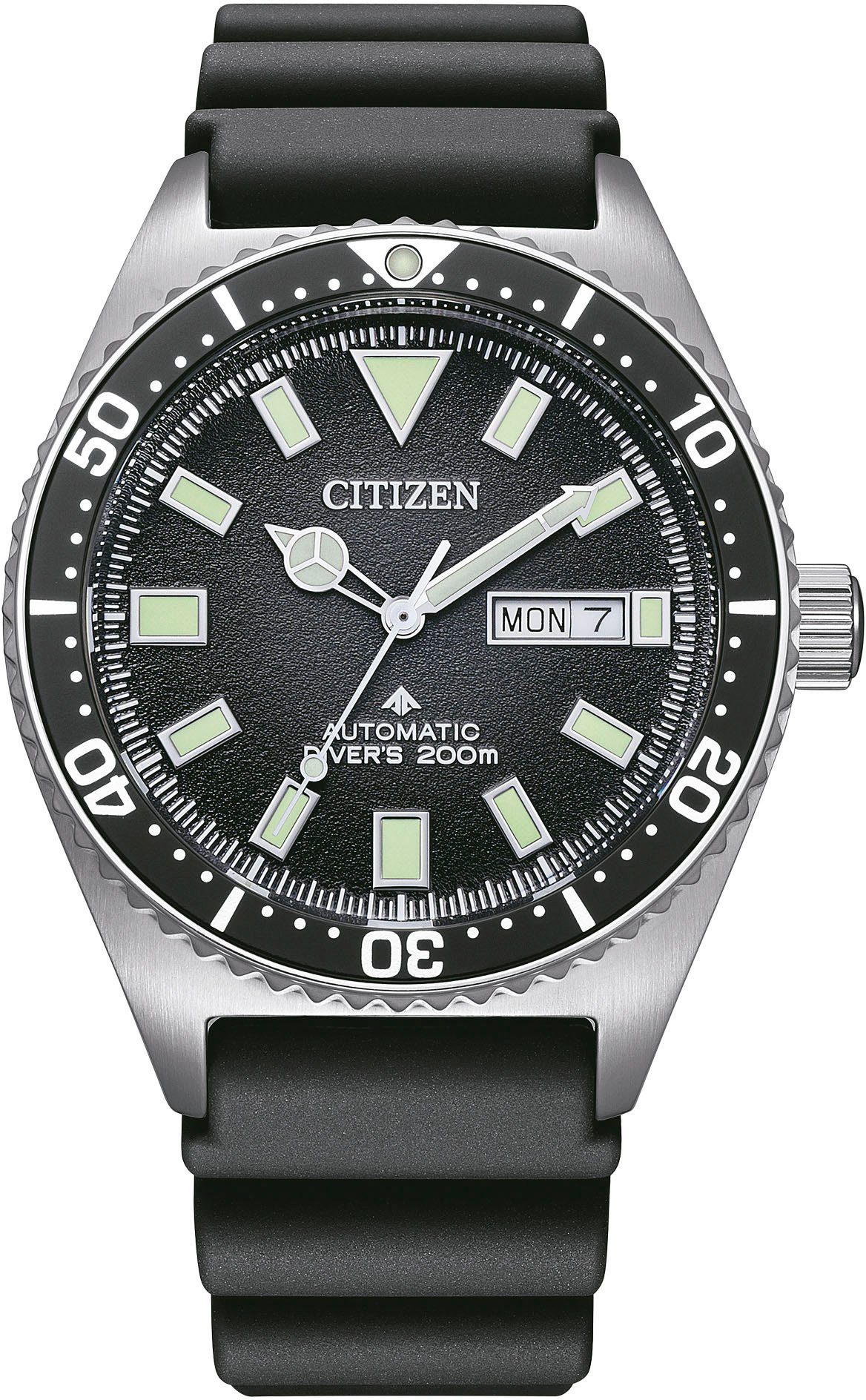 Citizen Taucheruhr NY0120-01EE, Armbanduhr, Herrenuhr, Damenuhr, Automatik, bis 20 bar wasserdicht