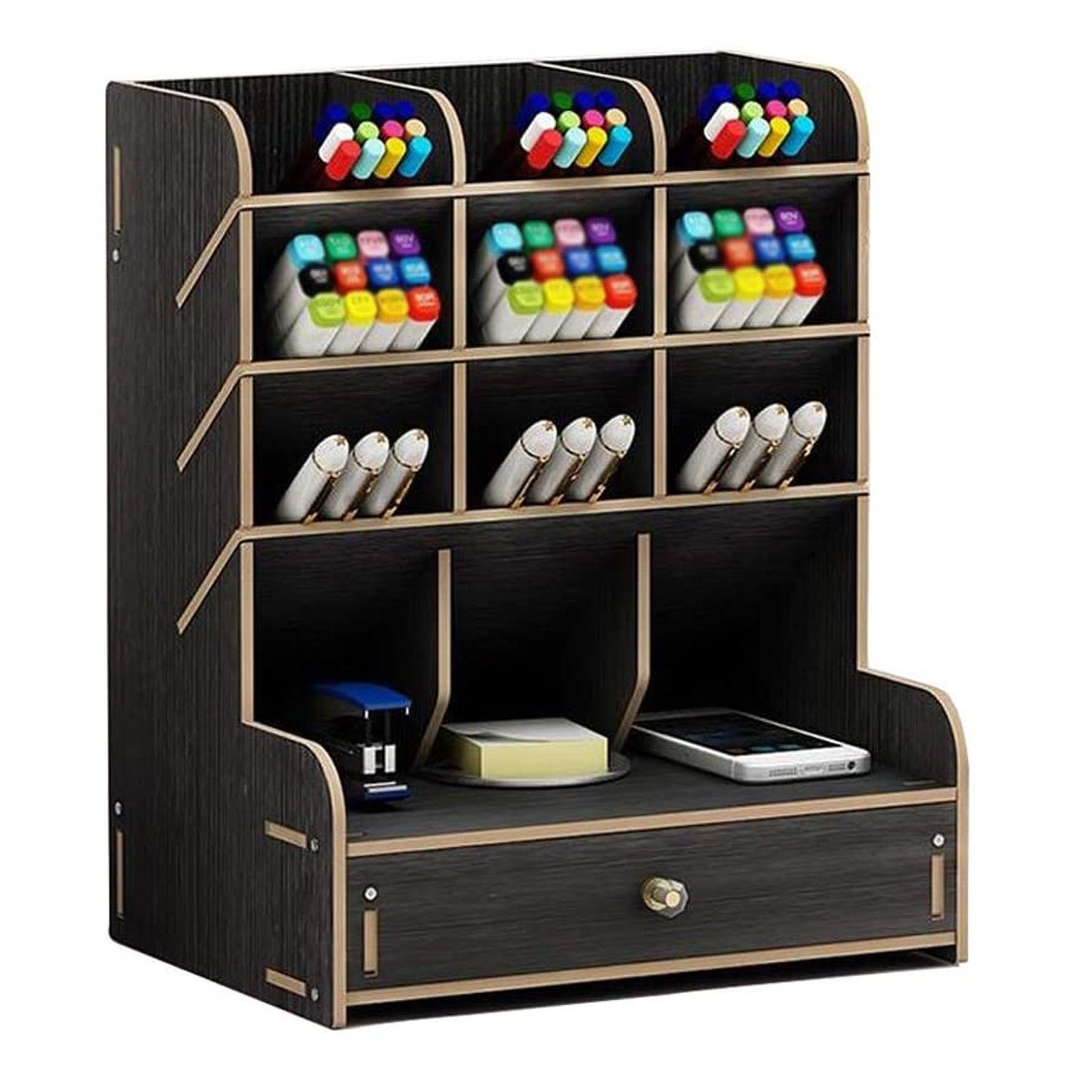 zggzerg Regal-Schreibtisch Schreibtisch-Organizer aus Holz, multifunktional günstig online kaufen
