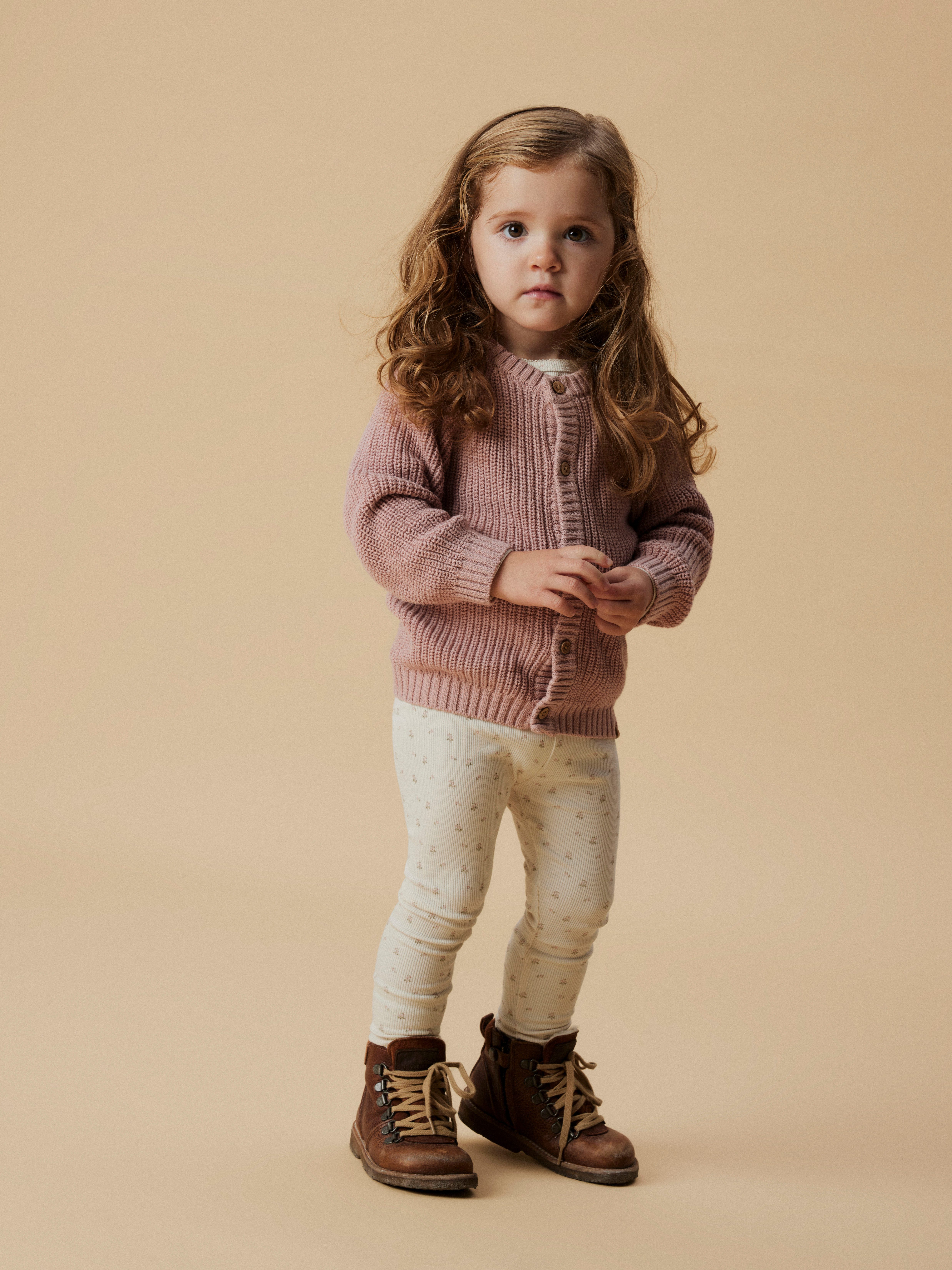 Lil' Atelier Leggings NMFGAGO SLIM LEGGING LIL NOOS weiche Jersey Rippqualität