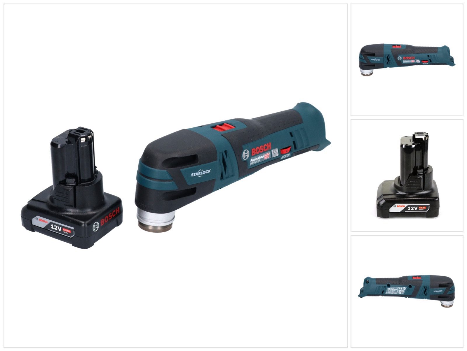 Bosch Professional Akku-Multifunktionswerkzeug GOP 12V-28 Professional Akku Multi Cutter Starlock Brushless + 1x Akk