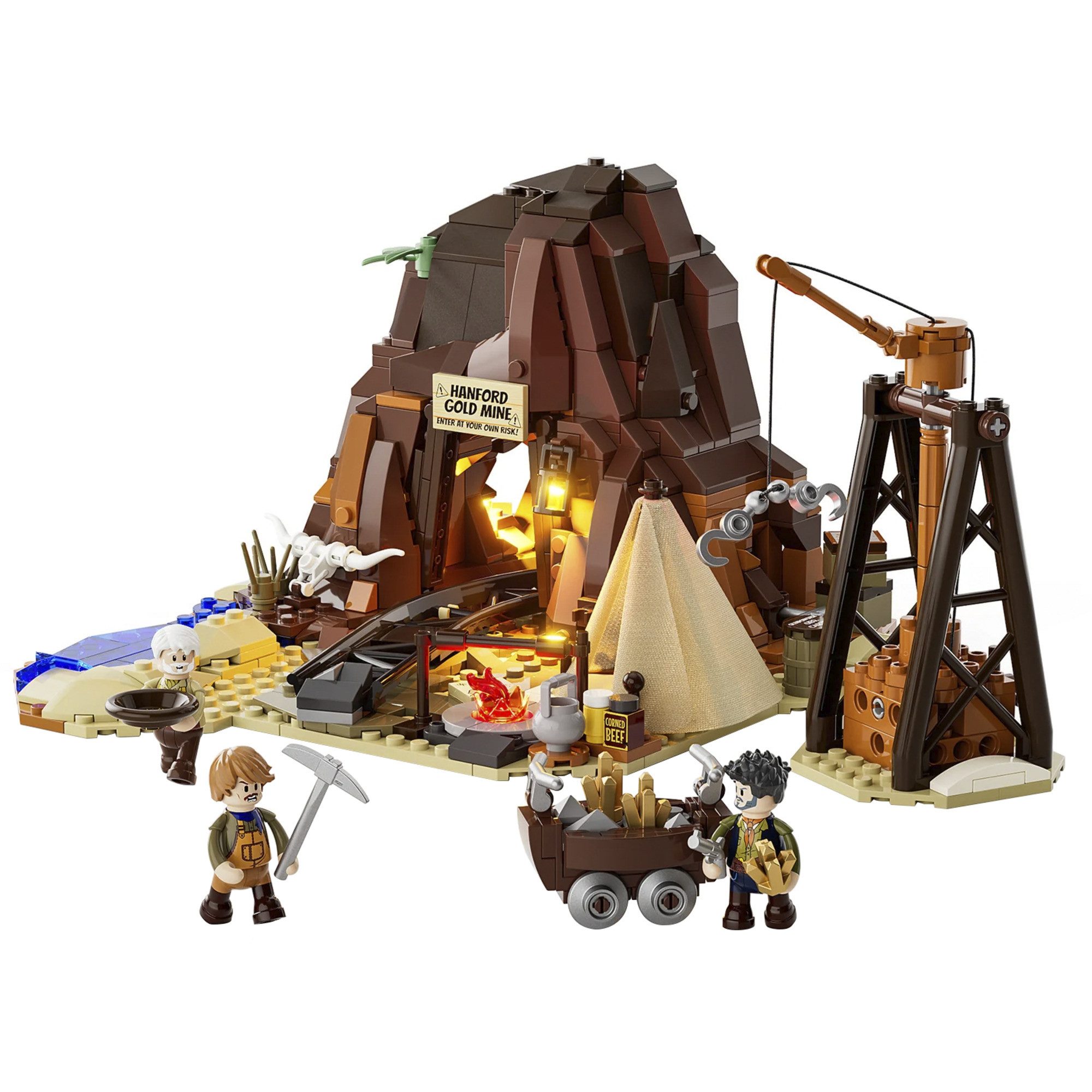 Lumibricks Lumibricks Old West Goldmine, Spielbausteine