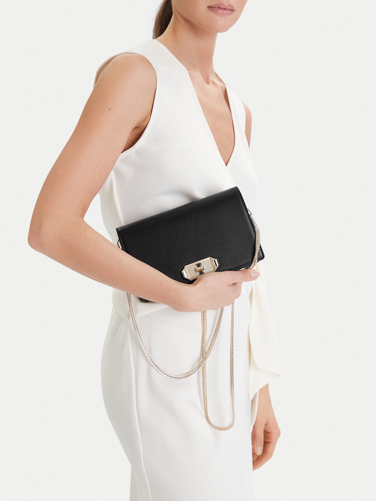 Nine West Handtasche Nine West Damenhandtasche Schwarz NINE WEST-EO-BELLIS-LX20070 Schwarz