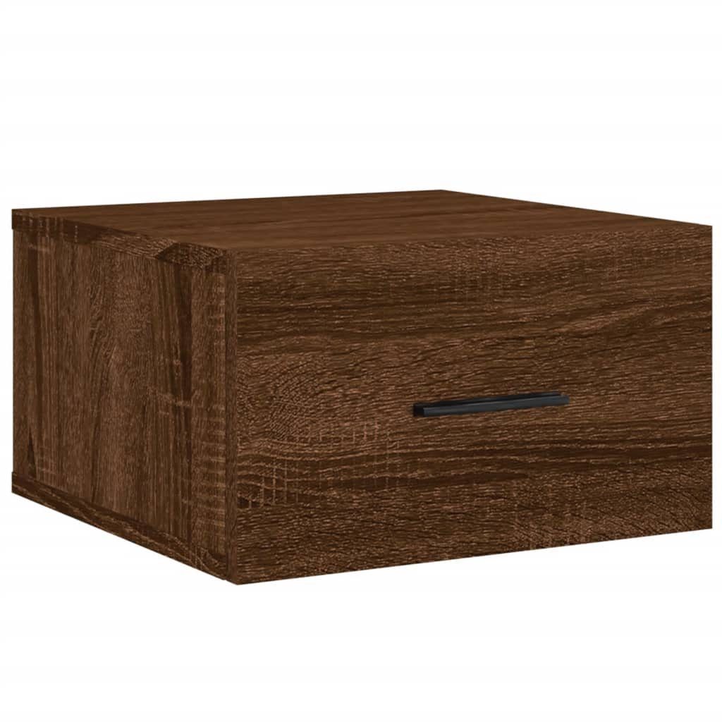 vidaXL Fächerschrank Wand-Nachttisch Braun cm (1-St) Eichen-Optik Braune Eiche 35x35x20