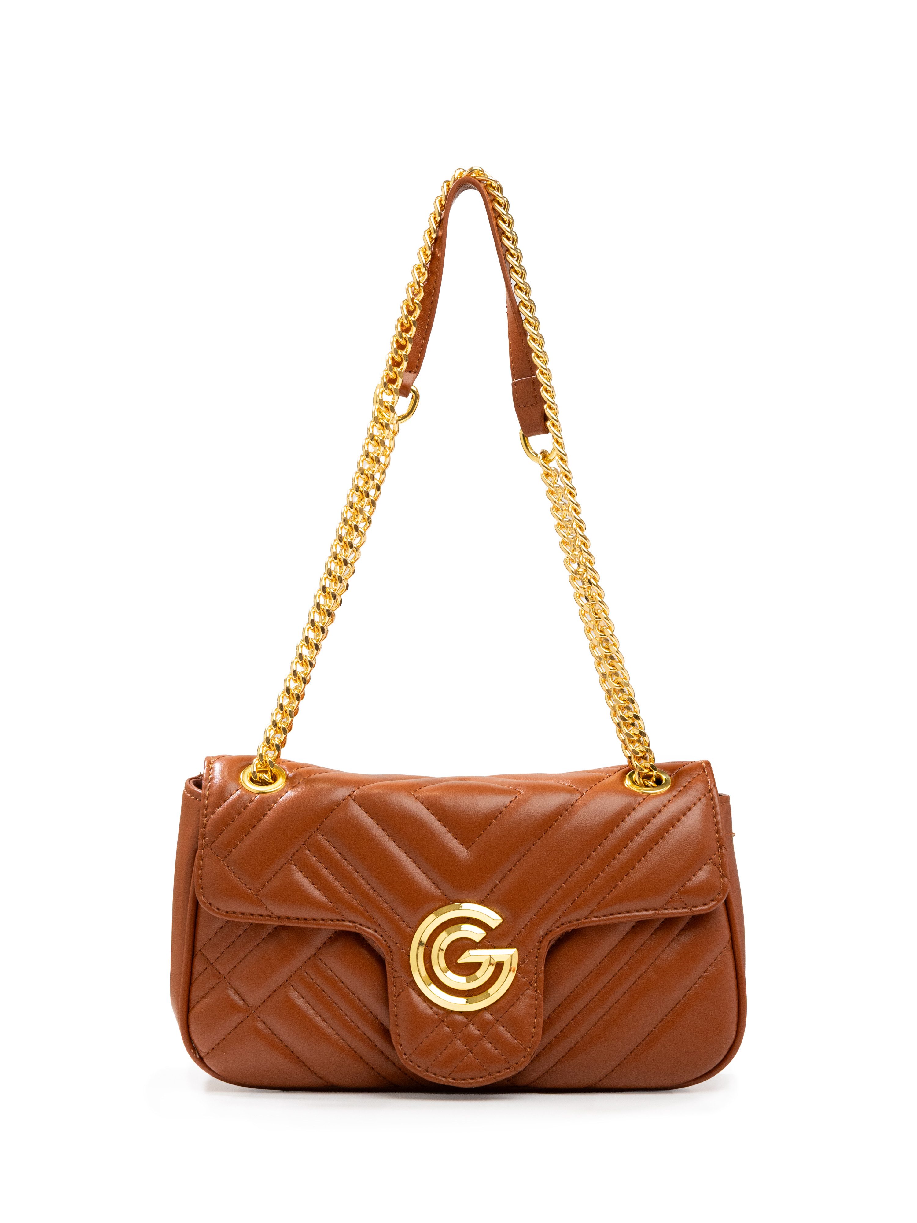 GABRIELLA G By Gabriella Gucci Umhängetasche CINDY, Damen Umhängetasche, Handtasche, Tragetasche mit Logoverzierung
