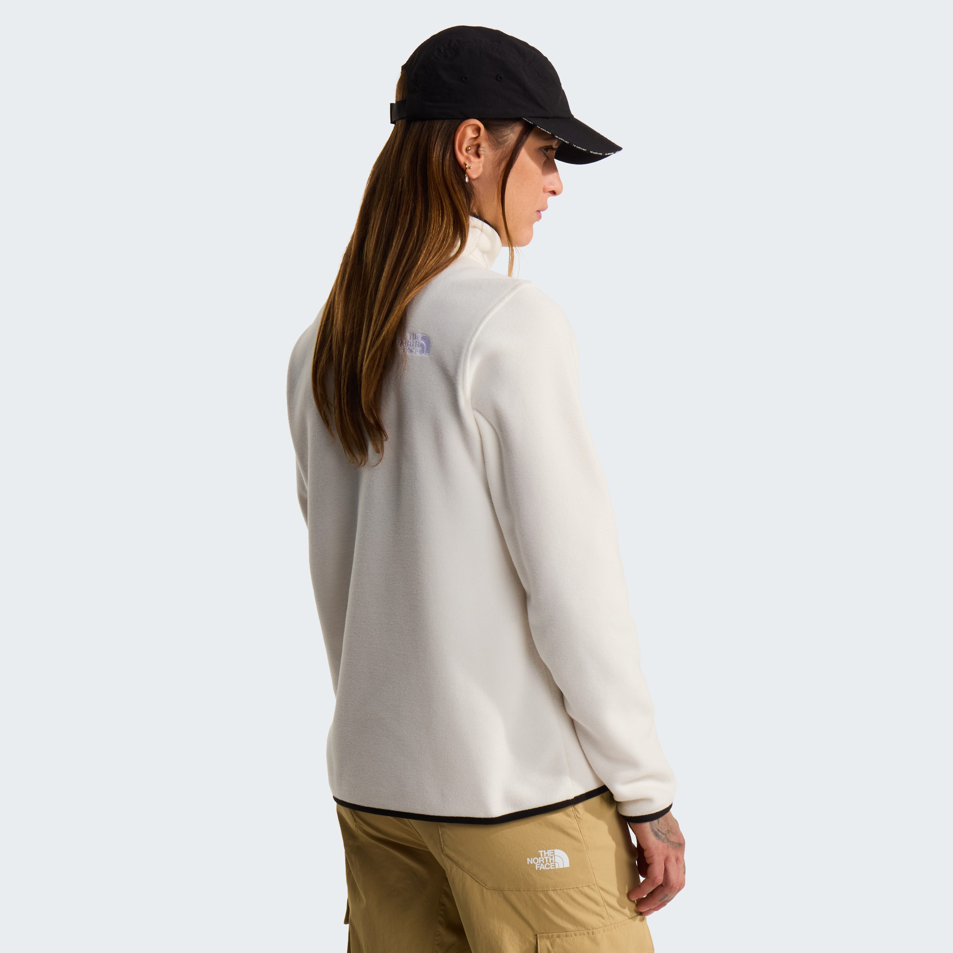 The North Face Fleecepullover W GLACIER FLEECE 1/4 ZIP JACKET Halfzip aus Polyester, mit 1/4 Reißverschluss