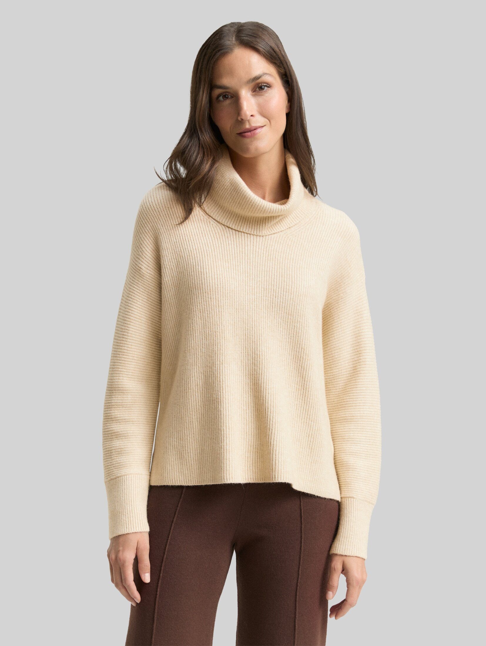 TOM TAILOR Strickpullover Pullover & Strickjacken Oversize Rollkragenpullover