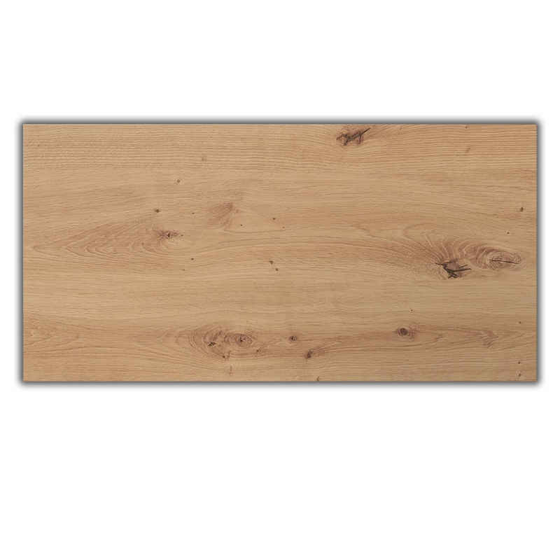 bümö Tischplatte DIY Schreibtischplatte, Rechteck: 160 x 80 cm- Dekor: Asteiche
