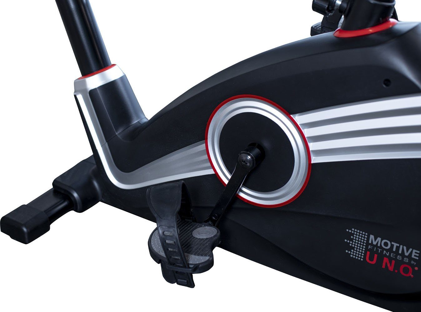 MOTIVE FITNESS by U.N.O. Ergometer ET 1500 (mit Tablet-Halterung), 150 kg max. Benutzergewicht, Fahrrad, 32 Widerstandsstufen