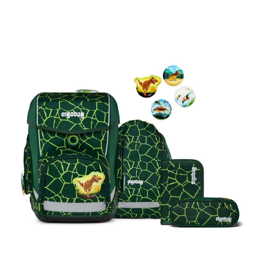 ergobag Schulranzen Cubo (5tlg., inkl. Sportbeutel, Federmäppchen, Schlampermäppchen und Kletties)