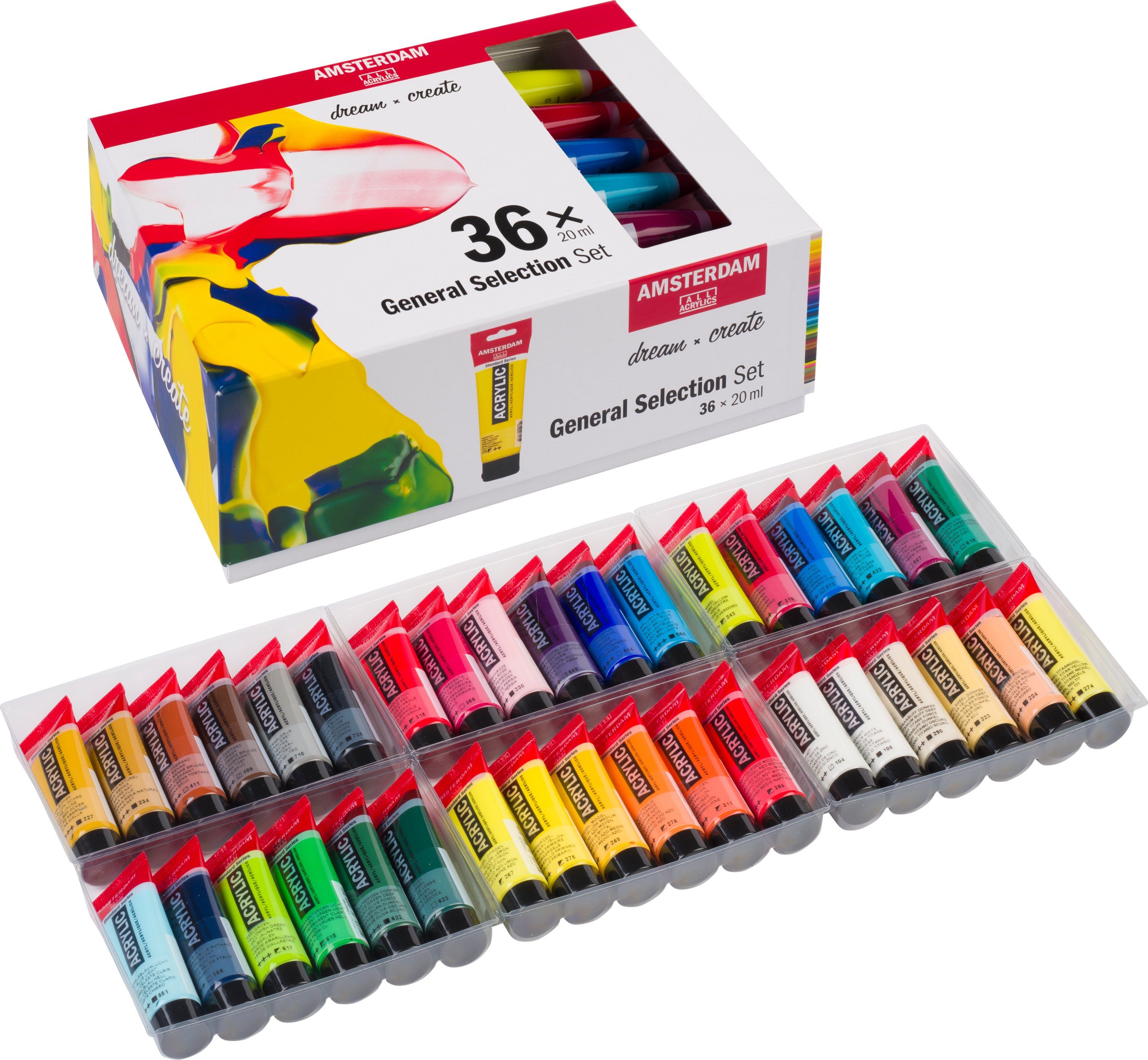 Talens Acrylfarbe Acrylfarben-Set Dream, 36 x 20 ml brilliante Цвета(ов)