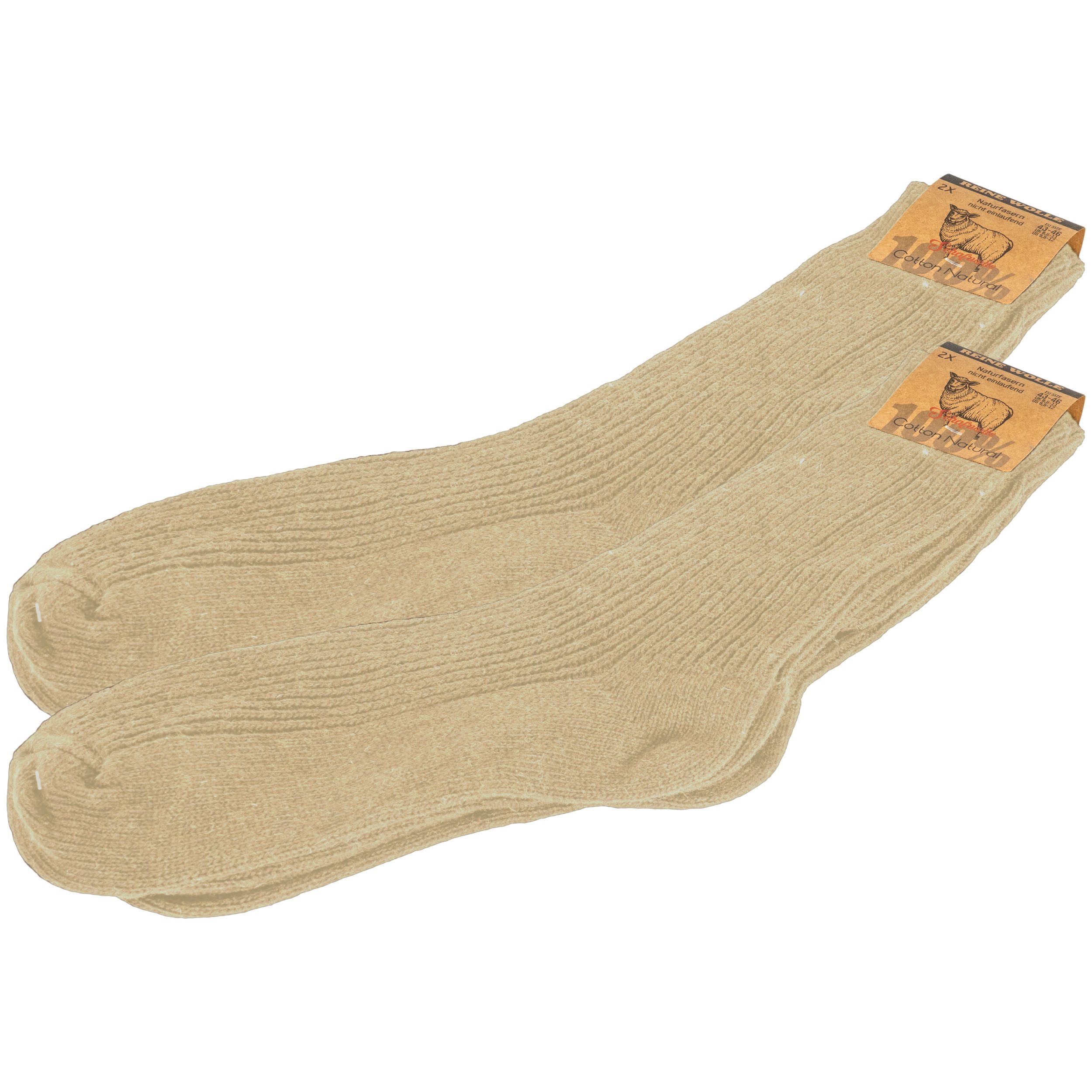 TEXEMP Freizeitsocken 2 - 6 Paar Wollsocken Herren & Damen Schurwolle Wintersocken Dick Warm (Packung, 2-Paar) Naturfasern - Nicht einlaufend