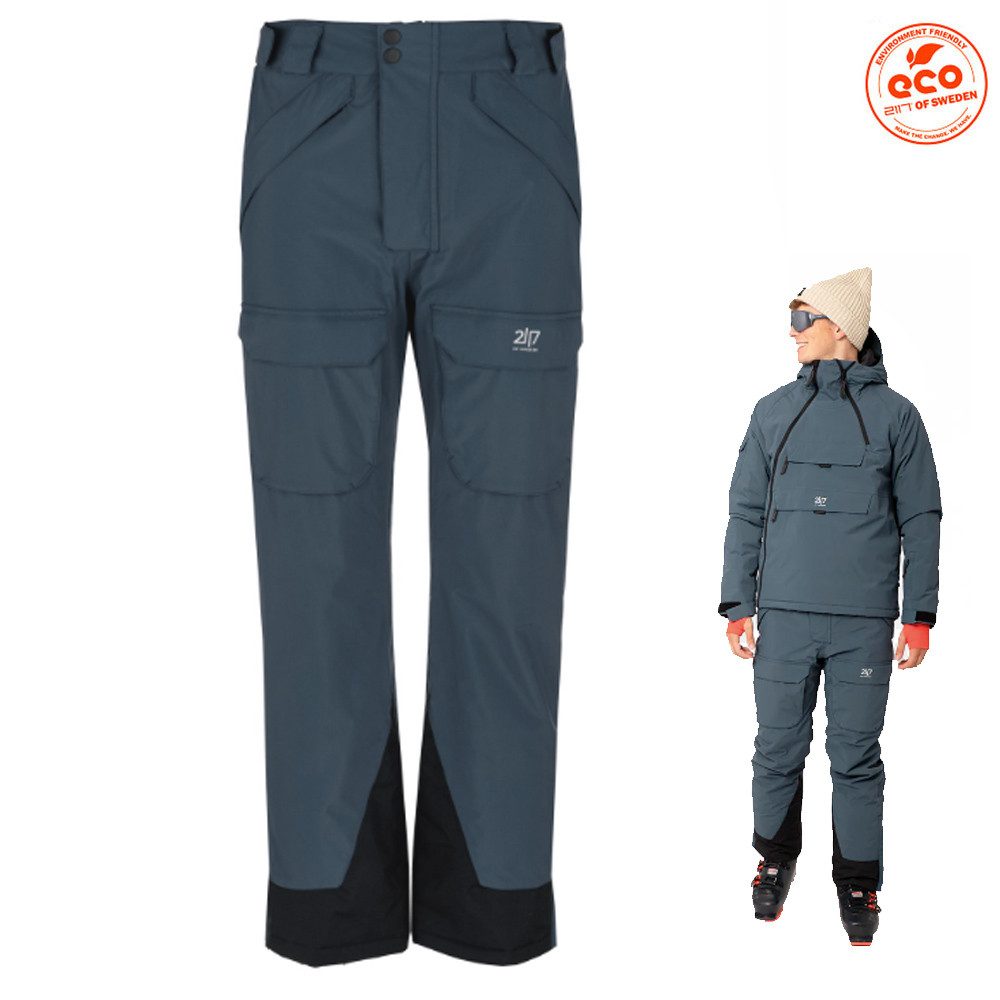 Trainingstights 2117 of Sweden - Herren Skihose Nelkerim 15K– wasserdicht warm, petrol