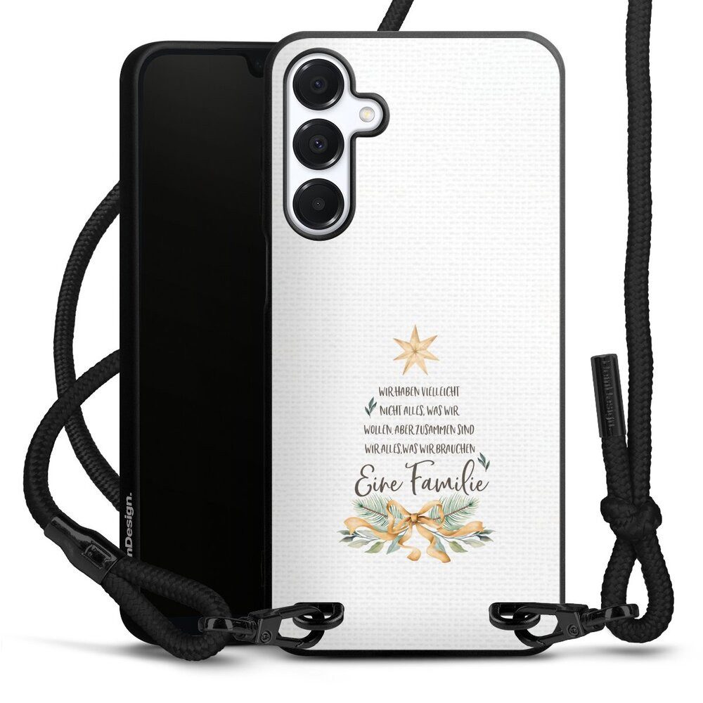 DeinDesign Handyhülle Eine Familie, Samsung Galaxy A16 5G Premium Handykette Hülle mit Band