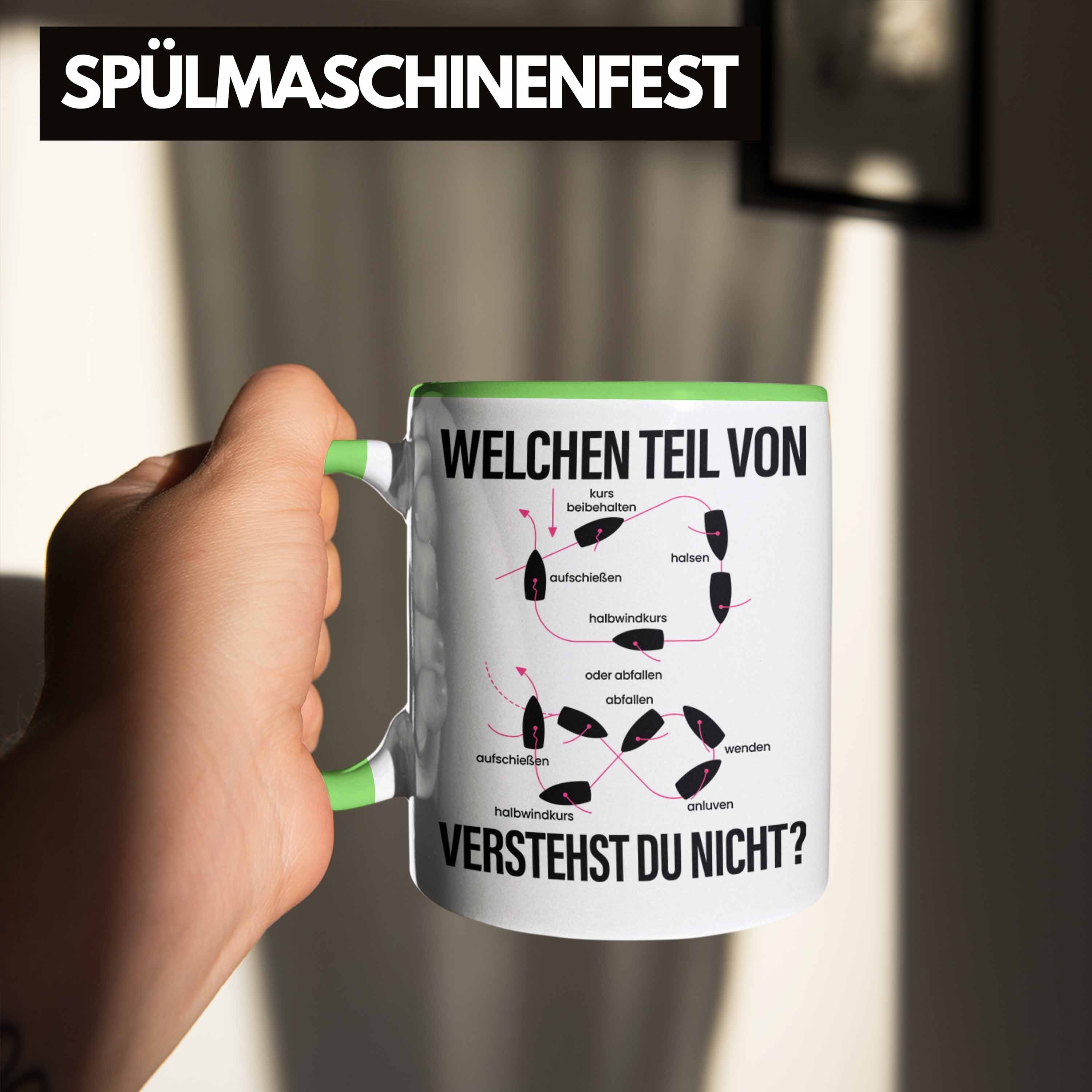 Fahrer Schiff Yacht Lustig Tasse Manöver Tasse Grün Kapitän Boot Trendation Welchen Geschenk