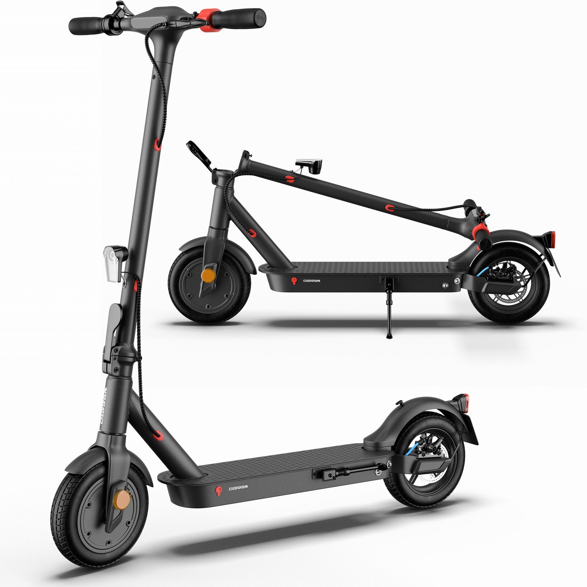 E-Scooter ES3 Digger Jubelt faltbarer E-Scooter 360Wh Akku und Straßenzulassung