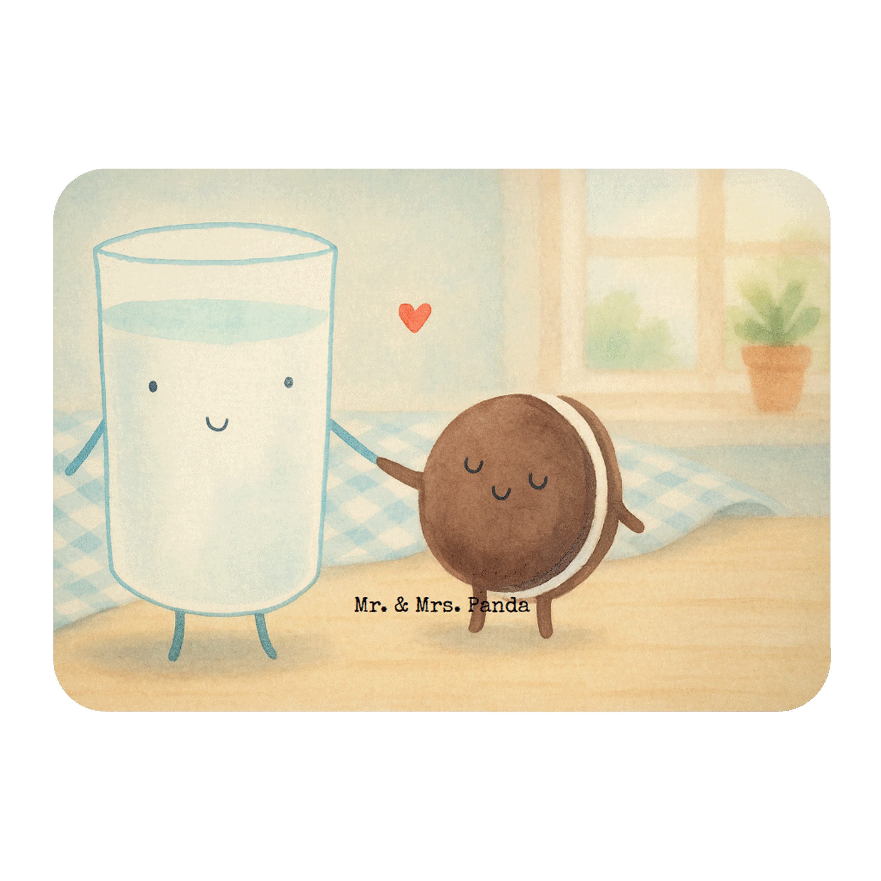 Mr. & Mrs. Panda Magnet Milch Keks Design, magnet, Weiß, Kühlschrankmagnet, Lustige Sprüche, (Packung), notizmagnet mdf magnet holzmagnet