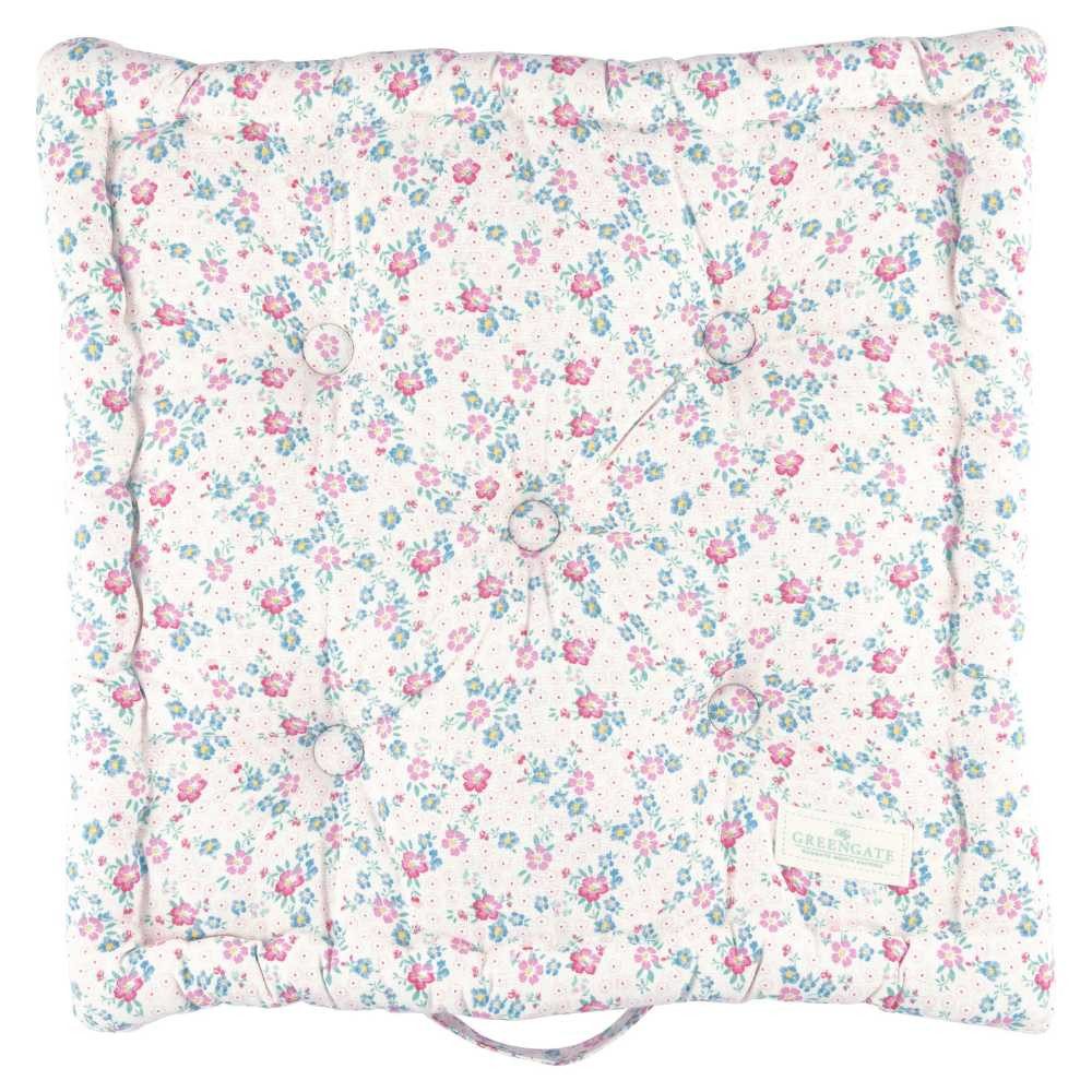 Greengate Подушки Greengate Подушки Box Kissen ALLYNA Weiß mit Blumen 50x50