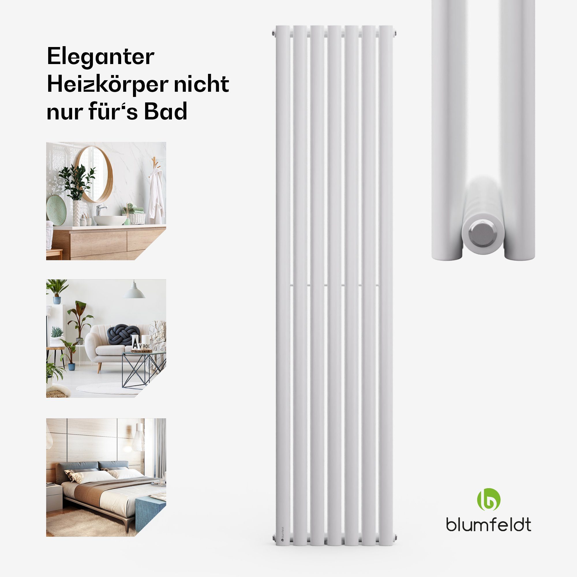 blumfeldt Heizkörper Tallheo, Bad Heizkörper Warmwasserradiator Fernwärmeheizsysteme