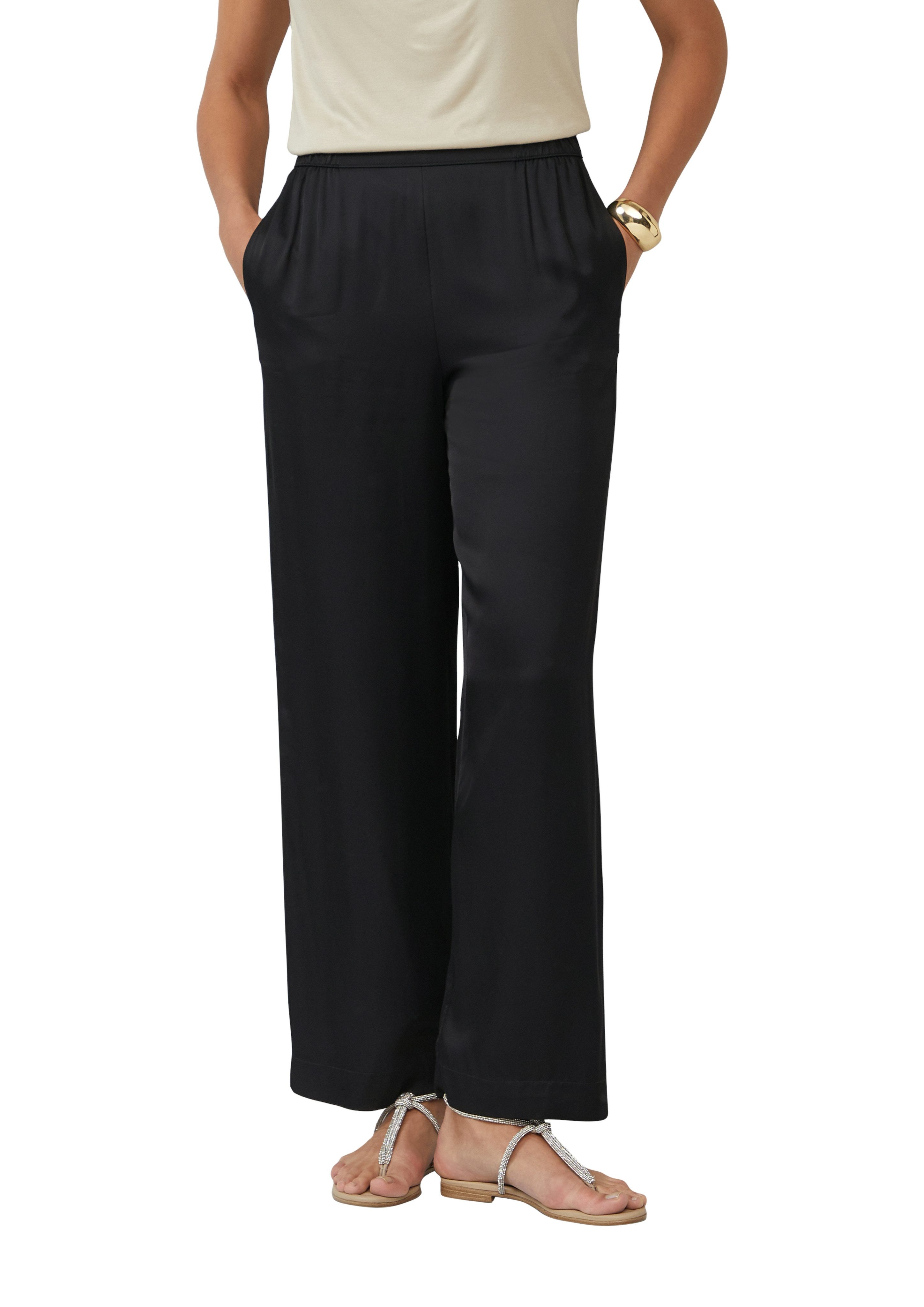 s.Oliver BLACK LABEL Stoffhose mit elastischem Bund