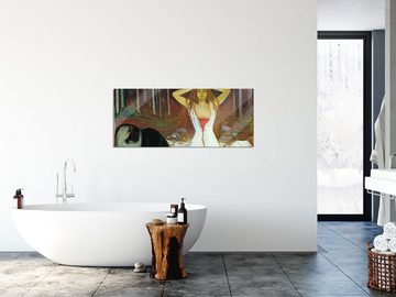 Pixxprint Glasbild Gustav Klimt - Beethovenfriesrechter Teil, Gustav Klimt - Beethovenfriesrechter Teil (1 St), Glasbild aus Echtglas, inkl. Aufhängungen und Abstandshalter