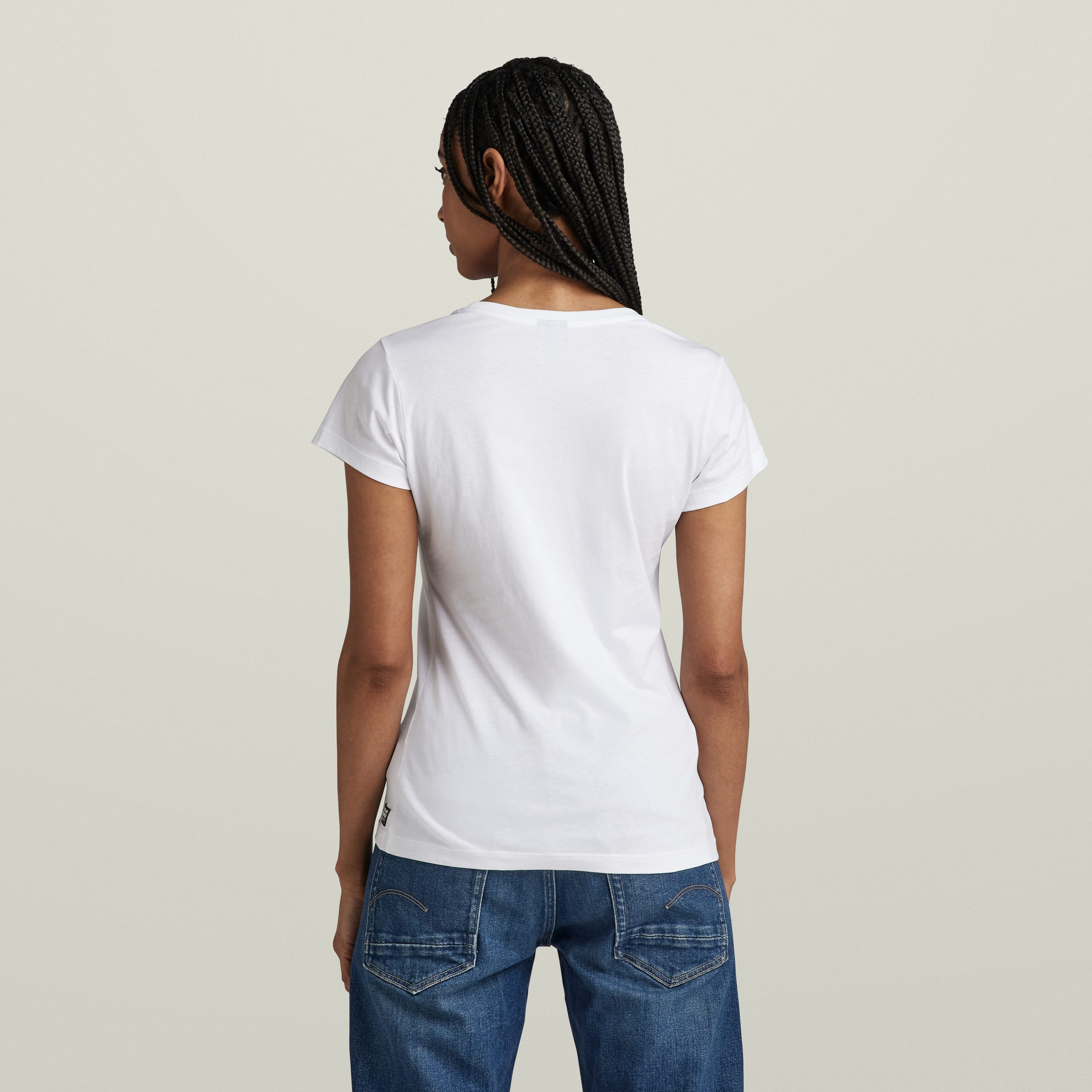 G-STAR V-Shirt Eyben mit Label – Bild 3 von 5