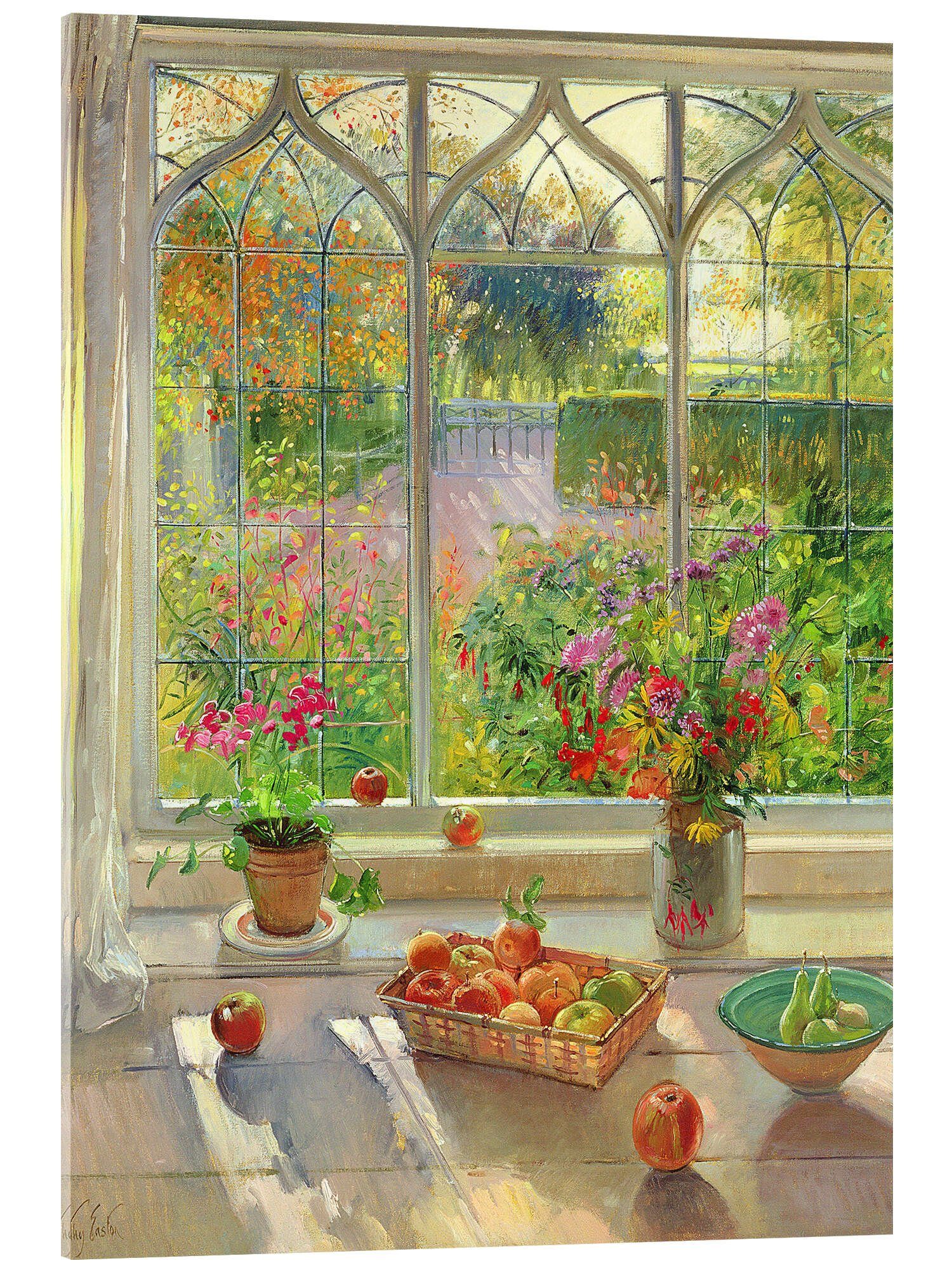 Posterlounge Wandbild Blick in den Garten, Timothy Easton, erhältlich als Poster, Leinwandbild, Wandsticker oder Acrylglasbild