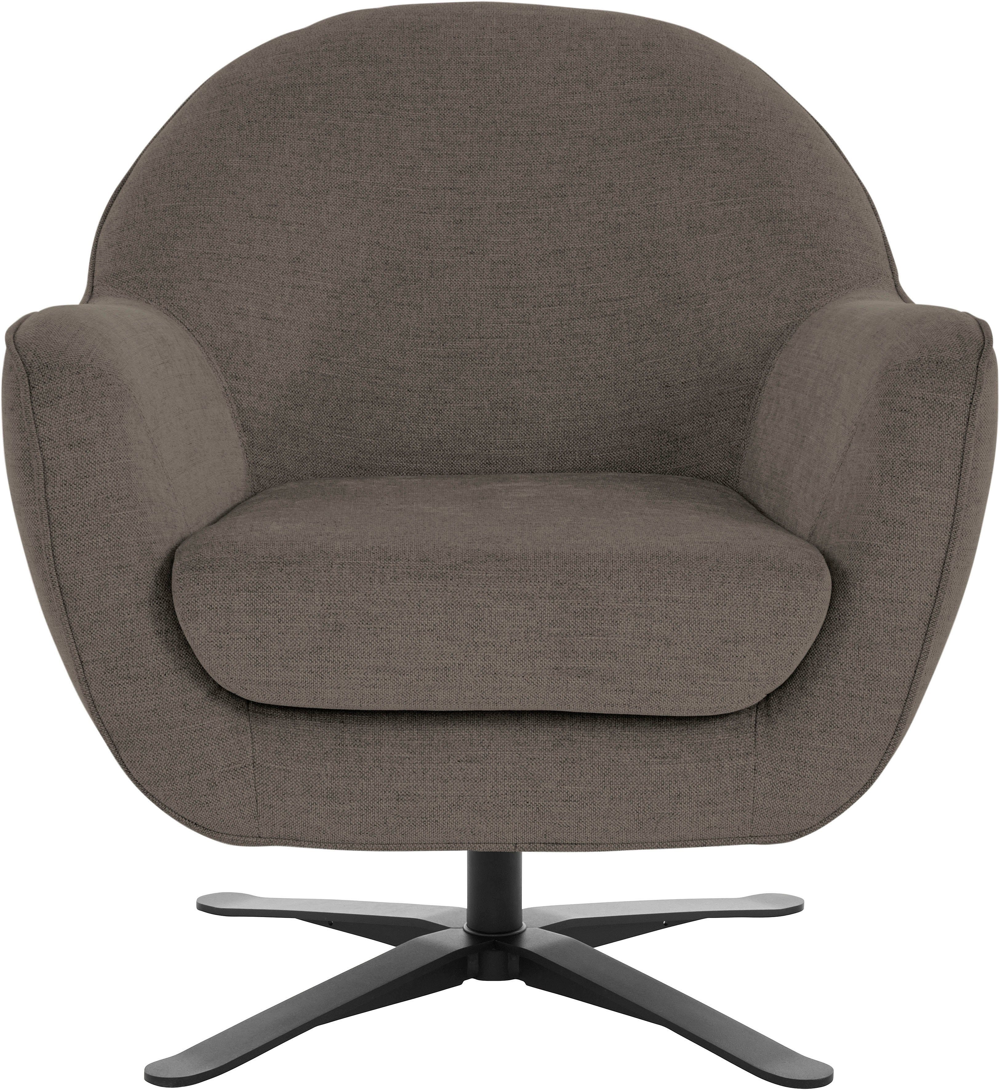 andas Drehsessel Stavre, Loungesessel mit Drehfunktion, in moderner Optik, mit elegantem Drehfuß